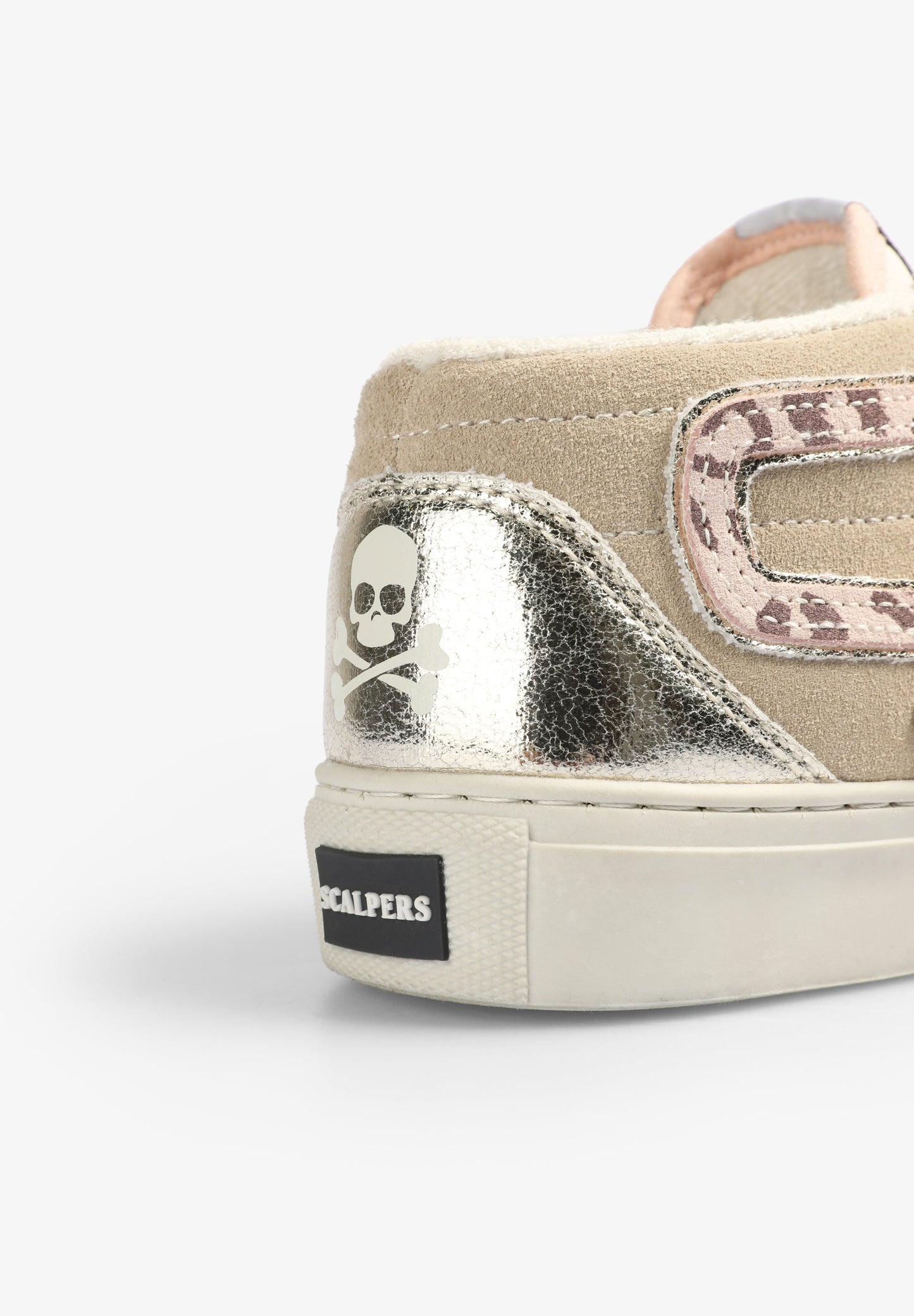 ANIMAL PRINT SNEAKERS WITH METALLIC DETAIL