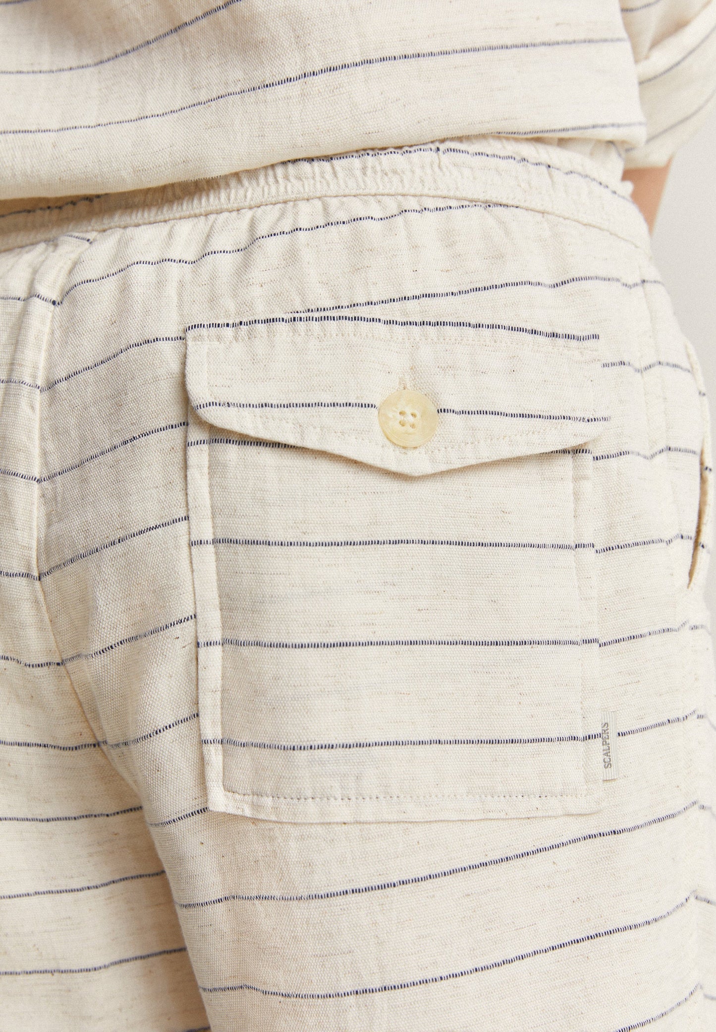 STRIPED BERMUDA SHORTS