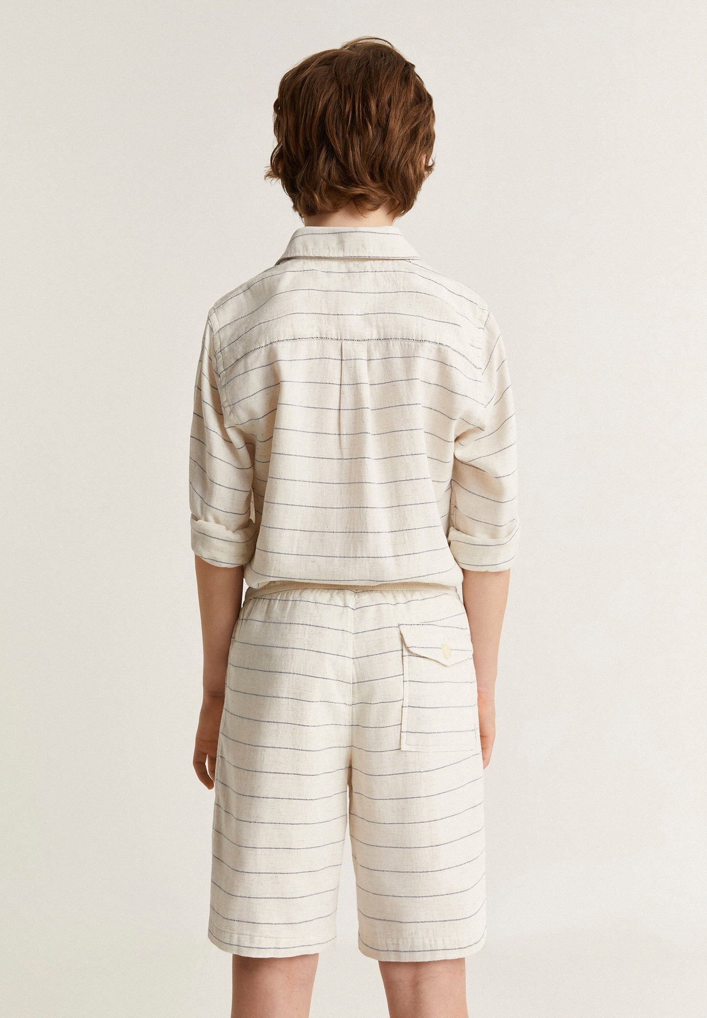 STRIPED BERMUDA SHORTS