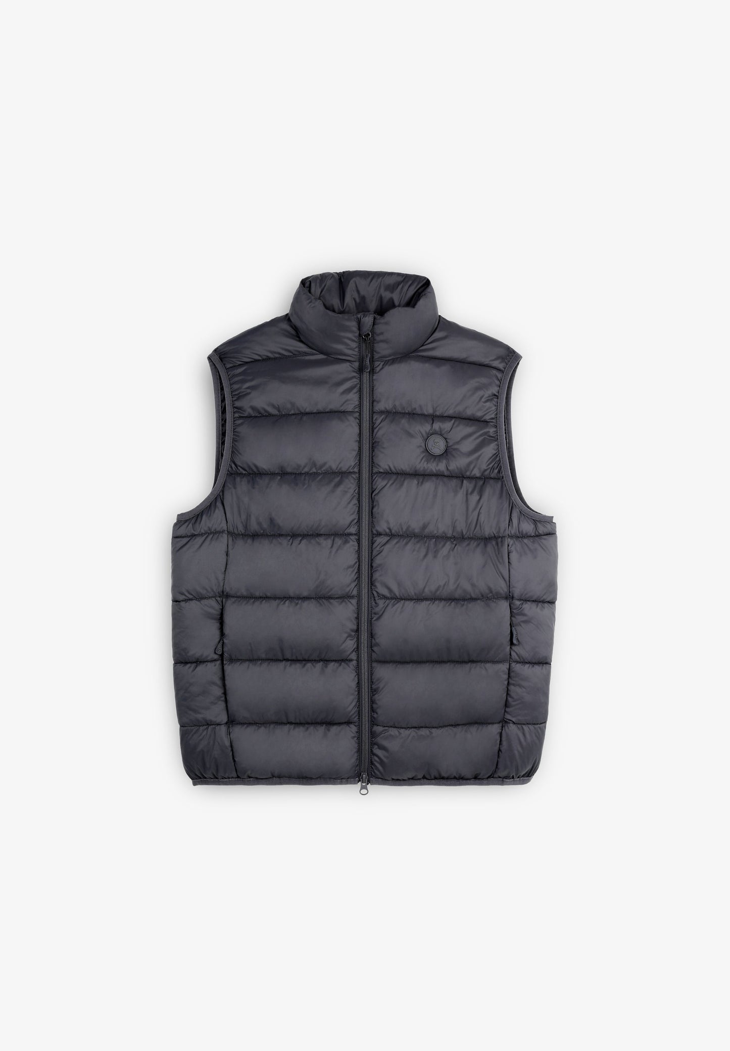 PUFFER VEST WITH SKULL