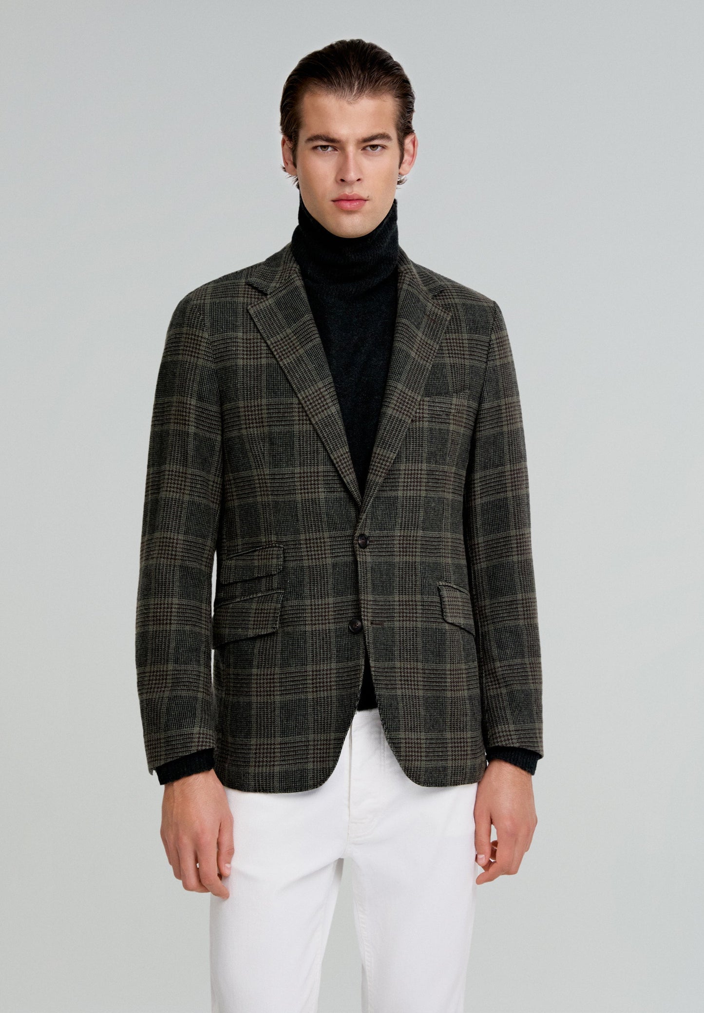 WOOL CHECK BLAZER