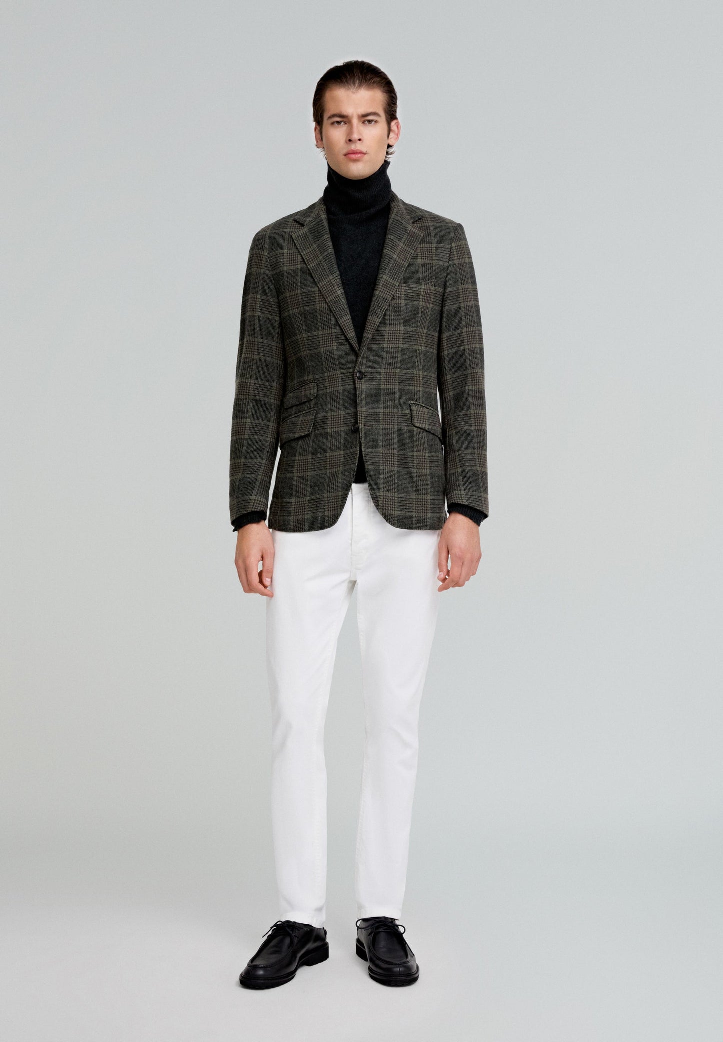 WOOL CHECK BLAZER