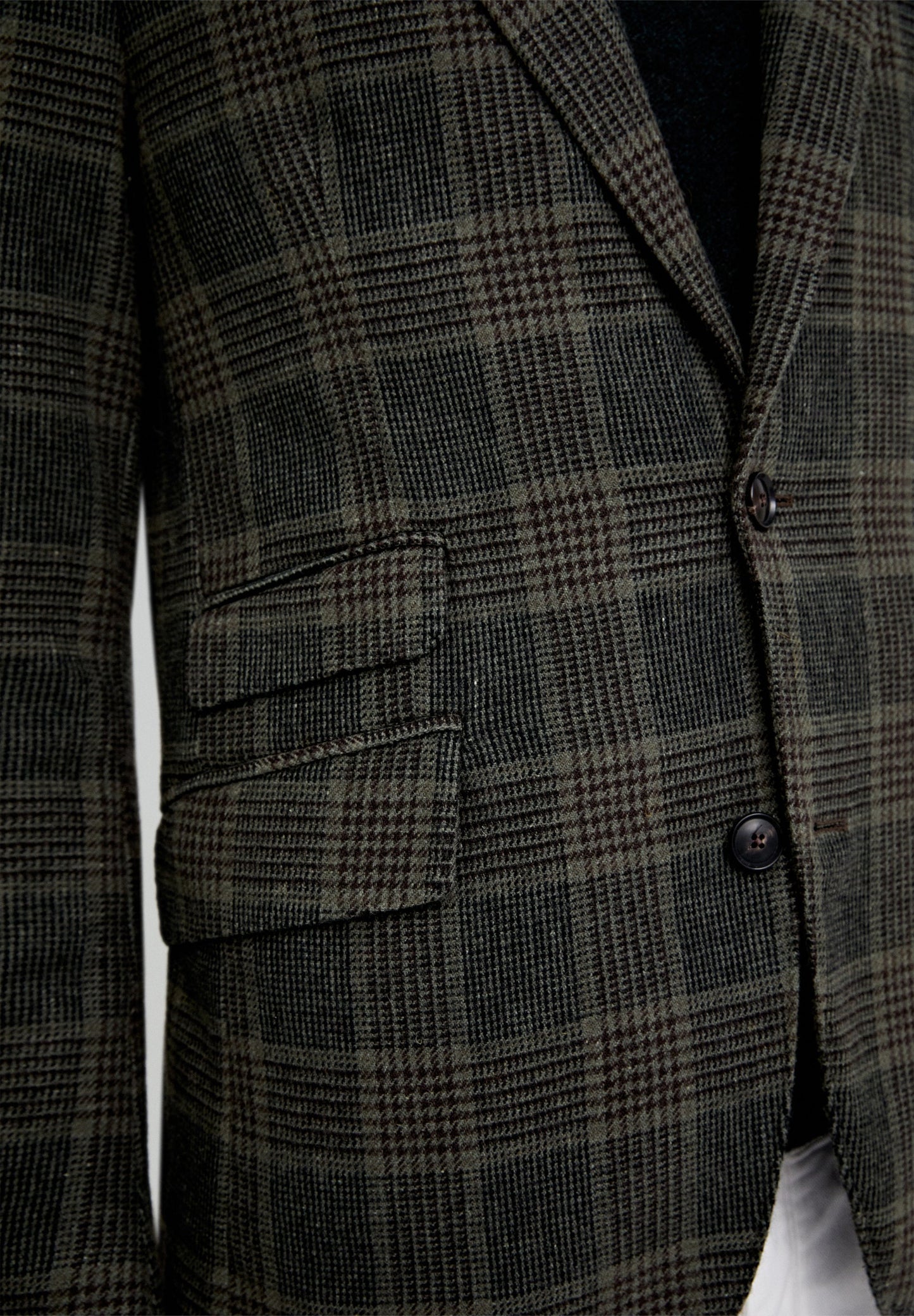 WOOL CHECK BLAZER