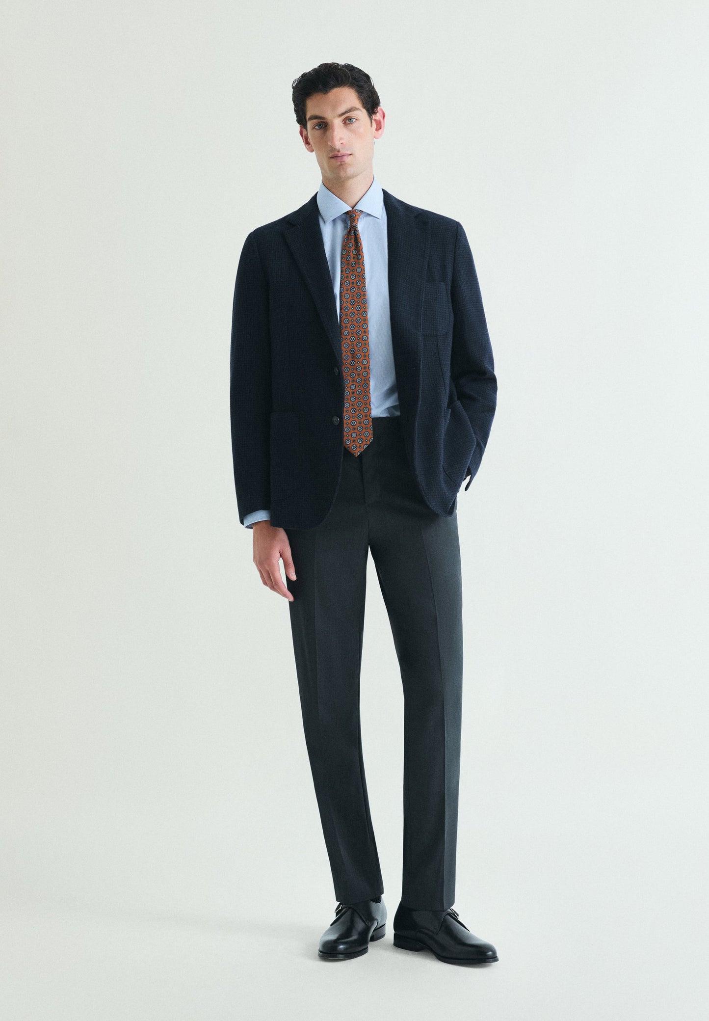 MINI CHECK WOOL BLAZER