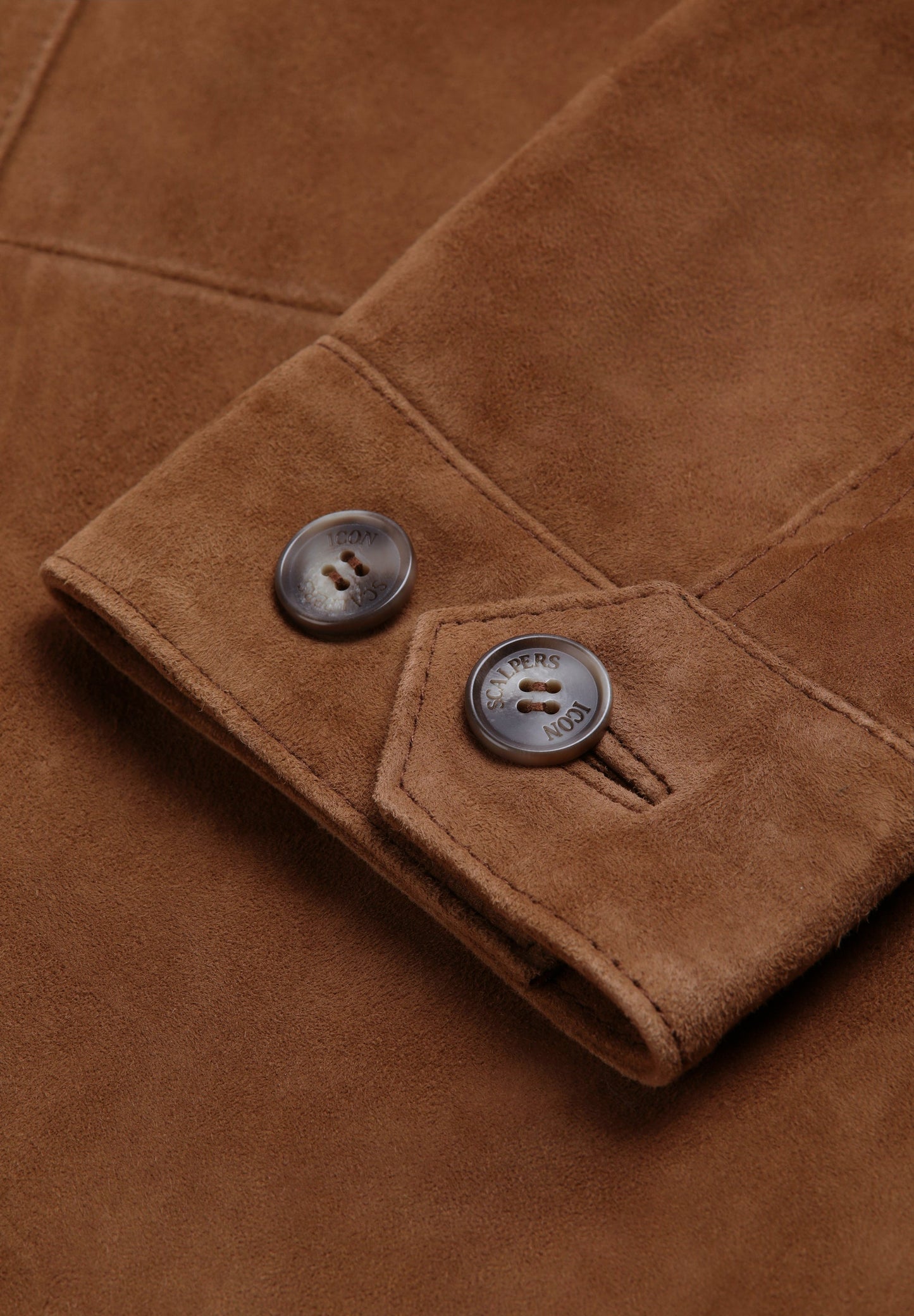 SUEDE JACKET WITH BUTTONS