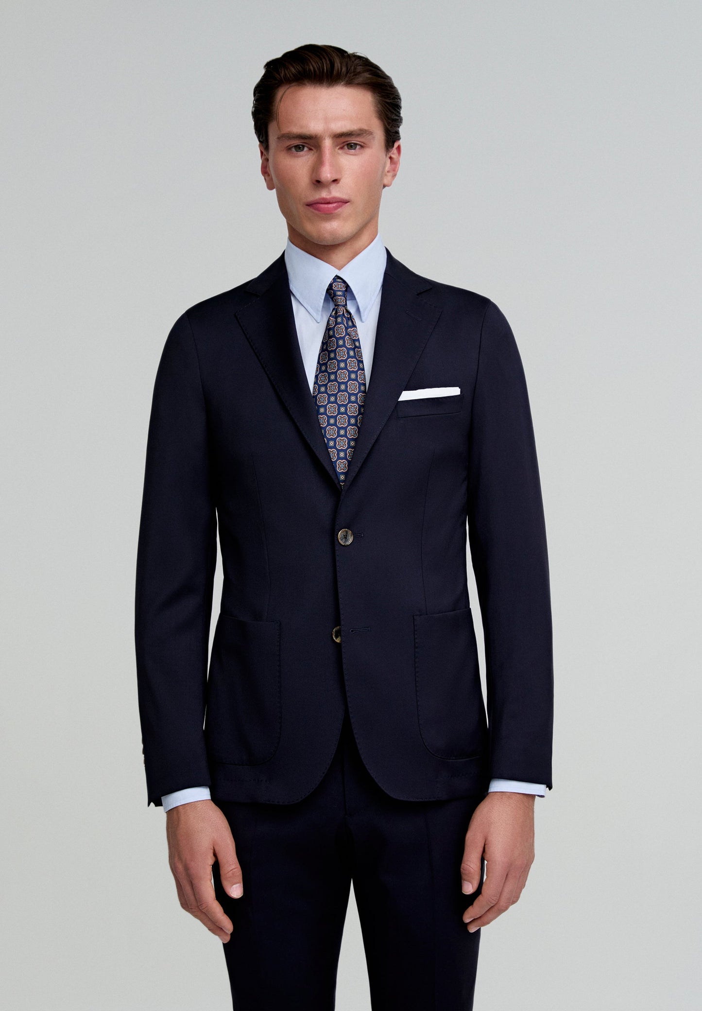 TRAJE CLÁSICO LANA AZUL - Scalpers