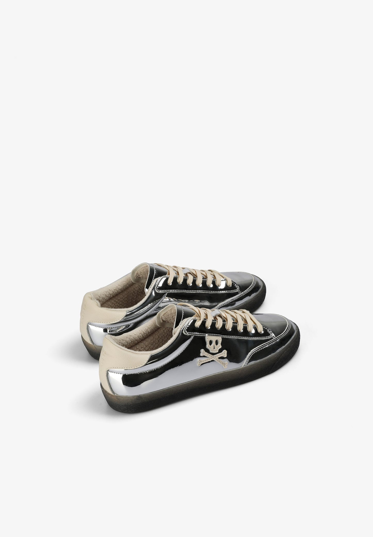 METALLIC SKULL SNEAKERS