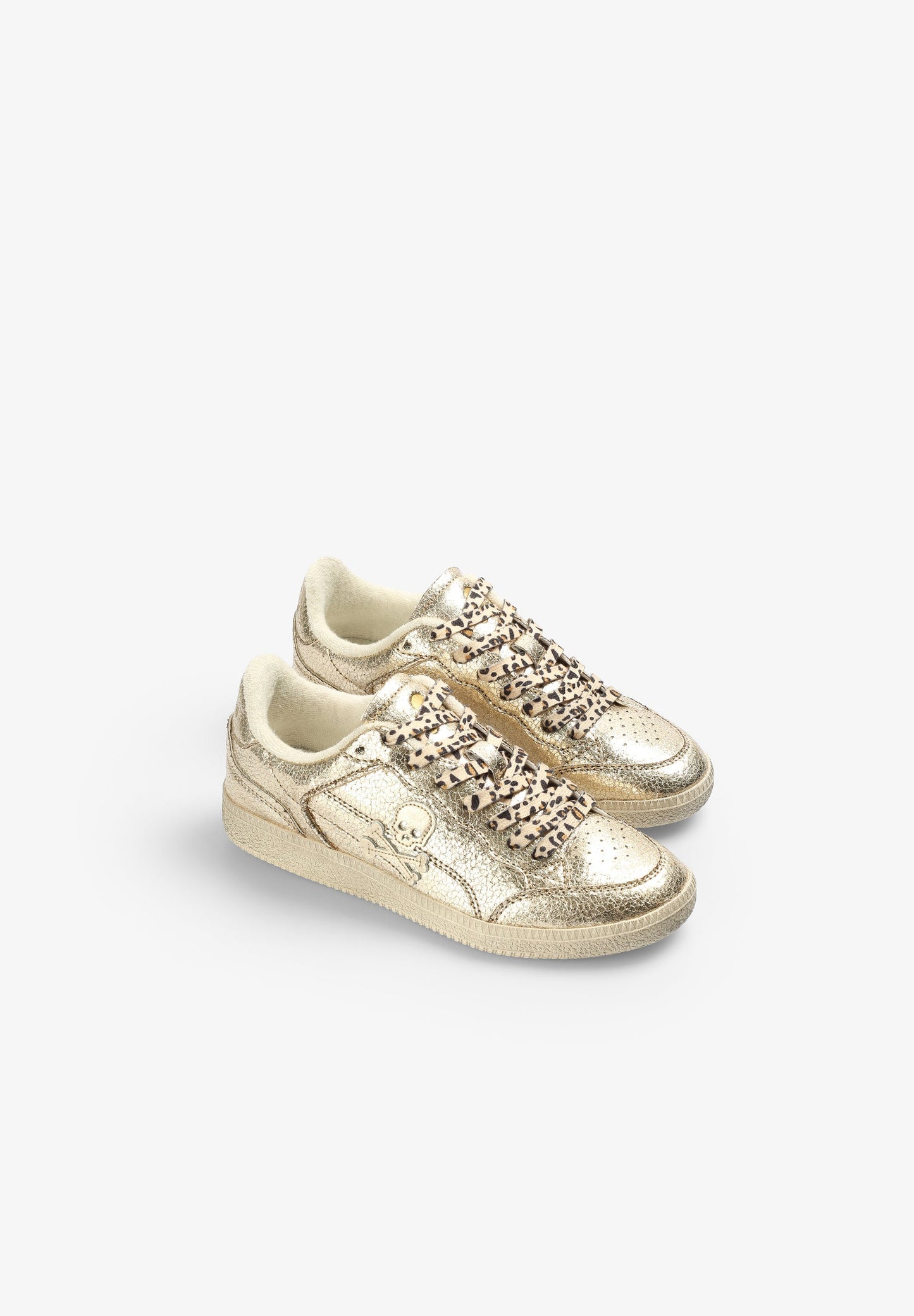 METALLIC SKULL SNEAKERS