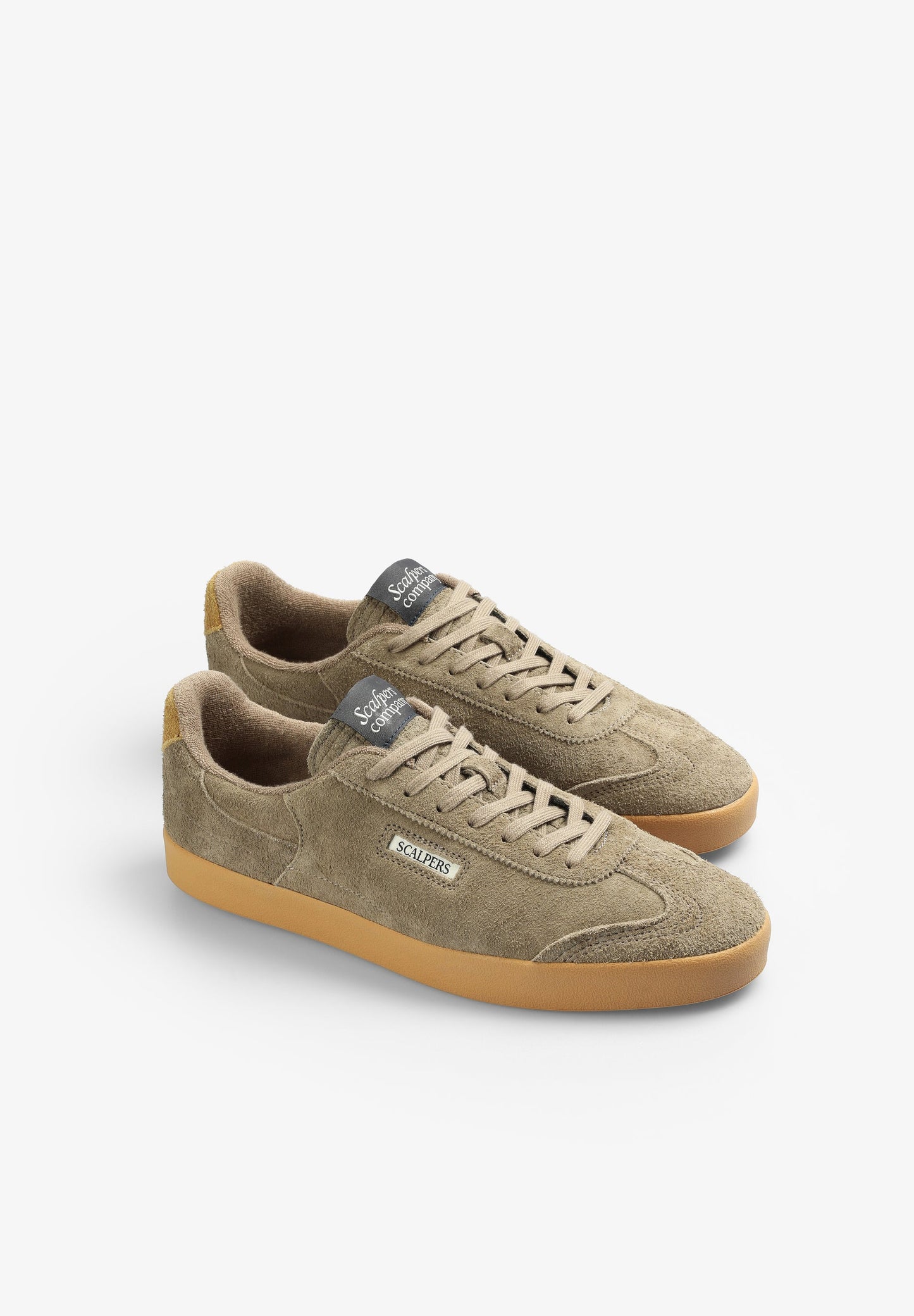 LOW-TOP SUEDE SNEAKERS WITH SIDE LOGO