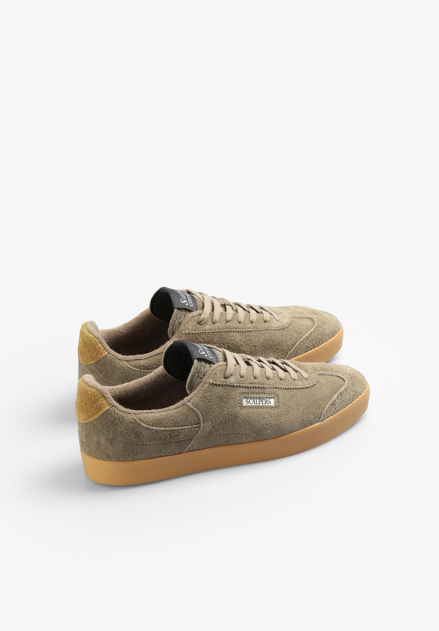 LOW-TOP SUEDE SNEAKERS WITH SIDE LOGO