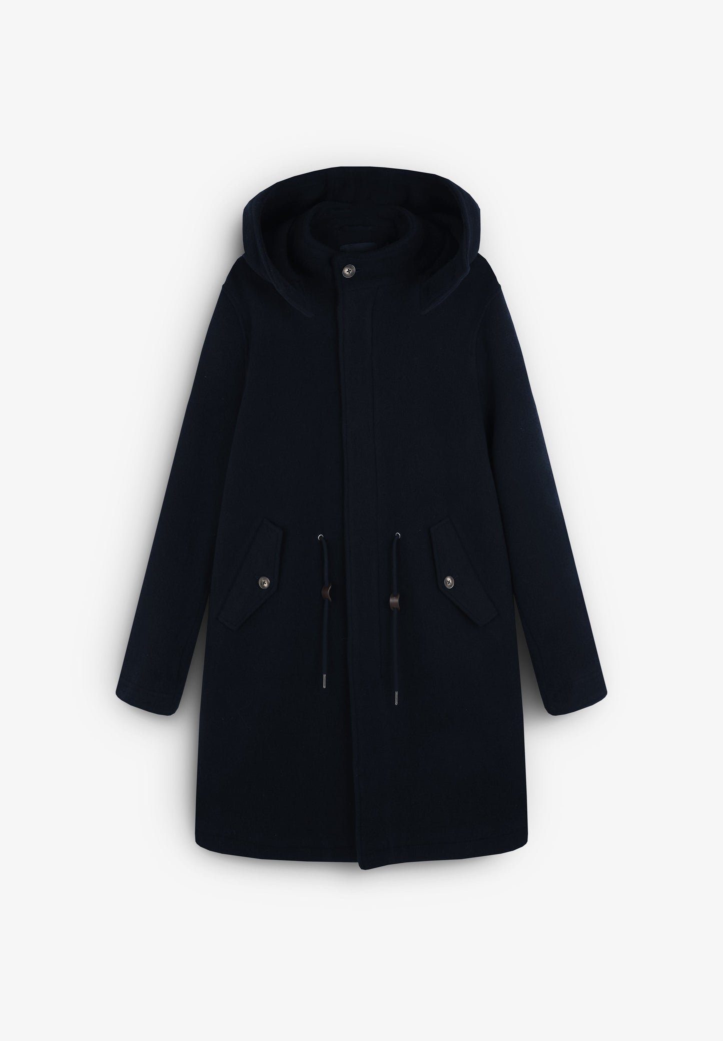 WOOL BLEND TRENCH PARKA