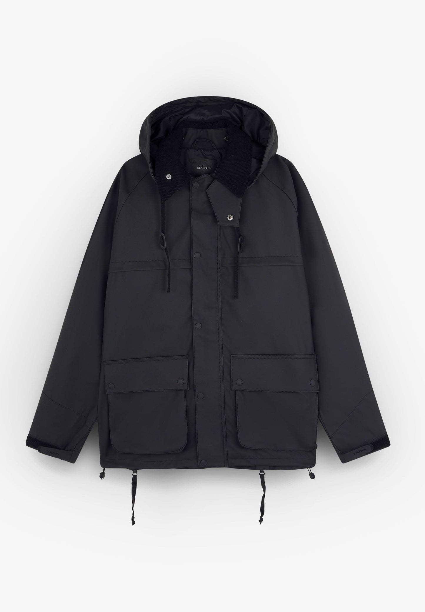 TECHNICAL JACKET WITH CORDUROY COLLAR