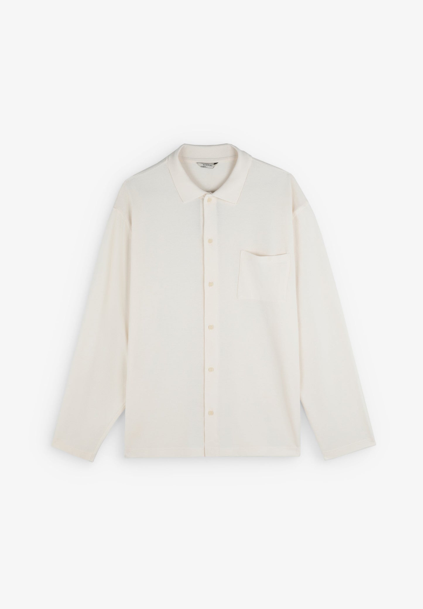 PIQUE CARDIGAN LS BT POLO - Scalpers