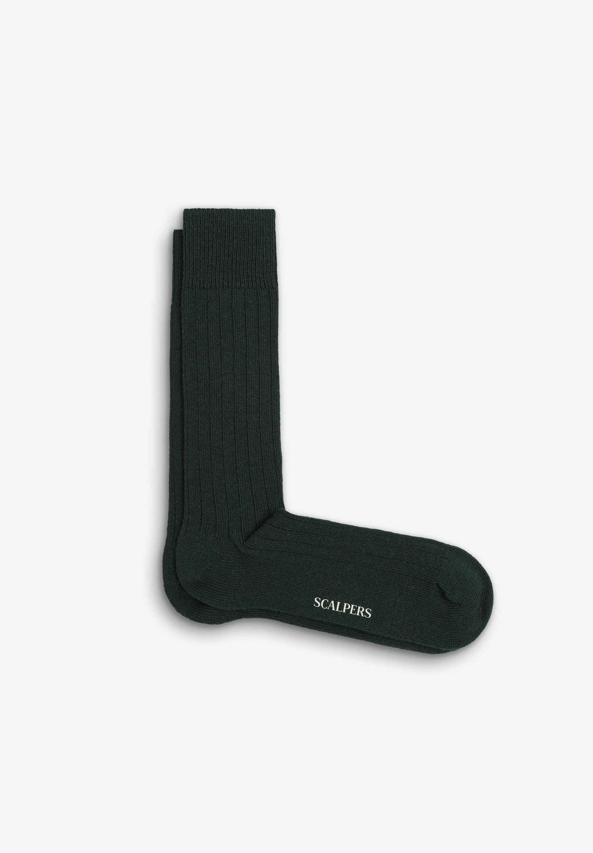 CASHMERE BLEND RIBBED SOCKS