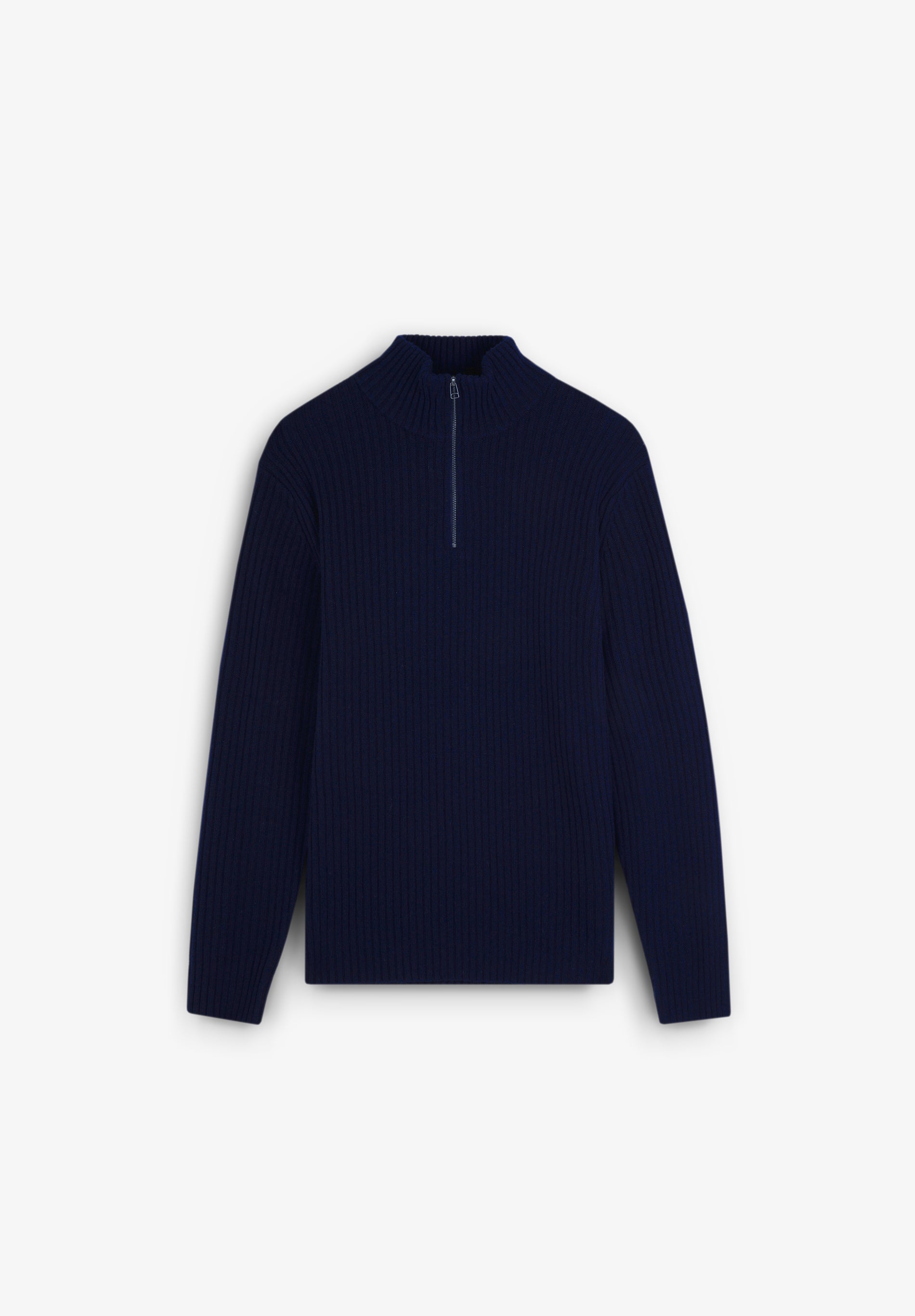 PREMIUM RIBBED SWEATER WITH ZIP