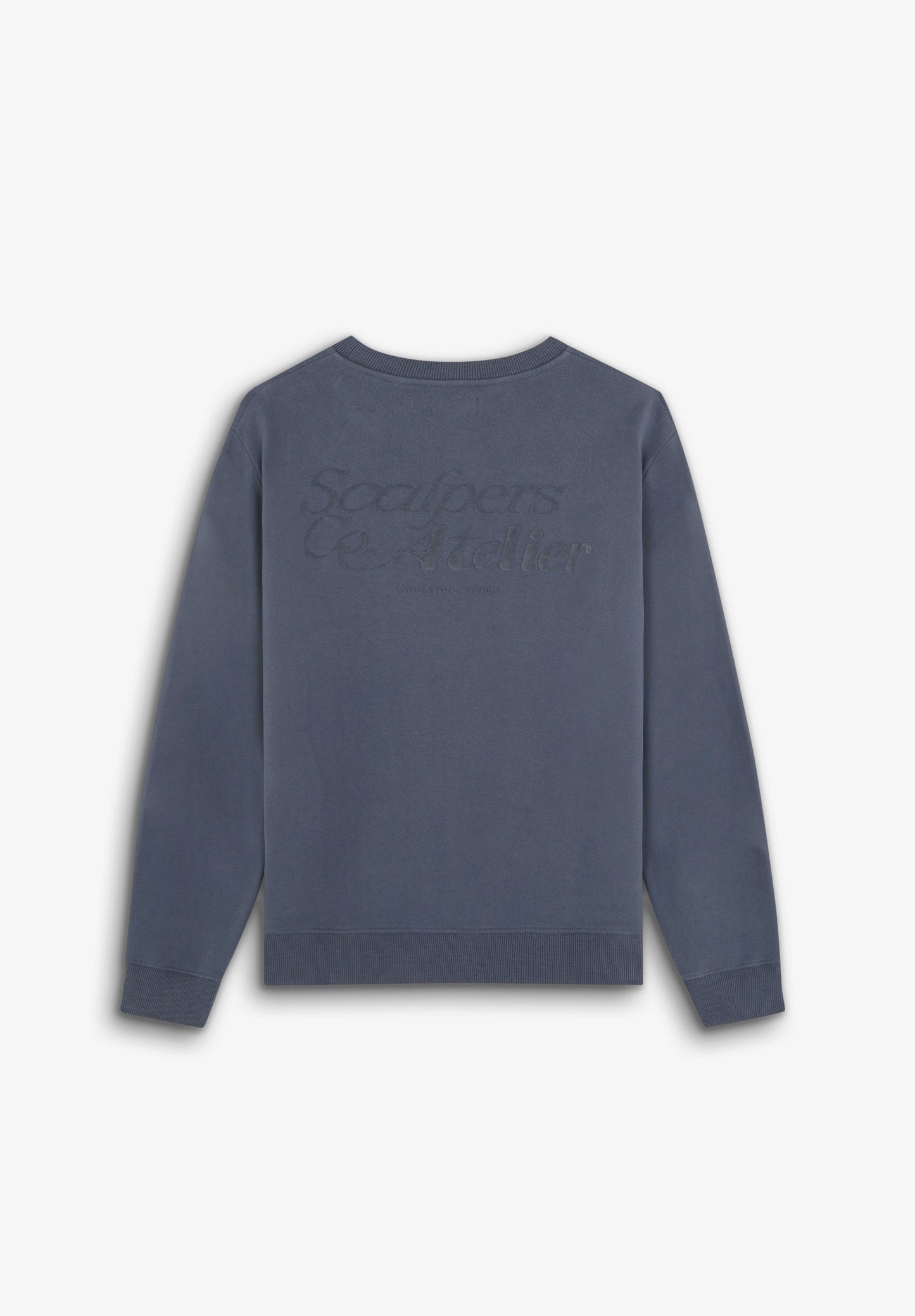 SWEATSHIRT WITH FLOCKED LOGO