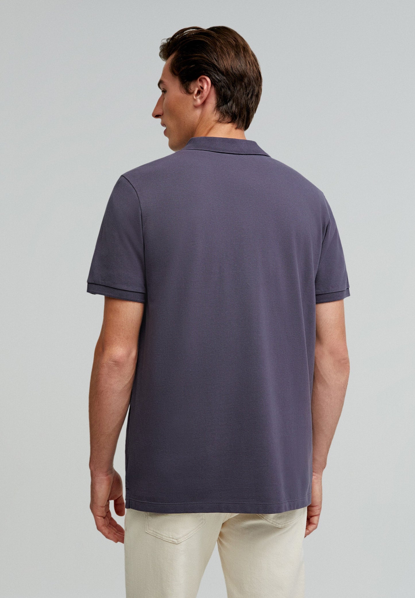 BASIC POLO SHIRT WITH SKULL DETAIL