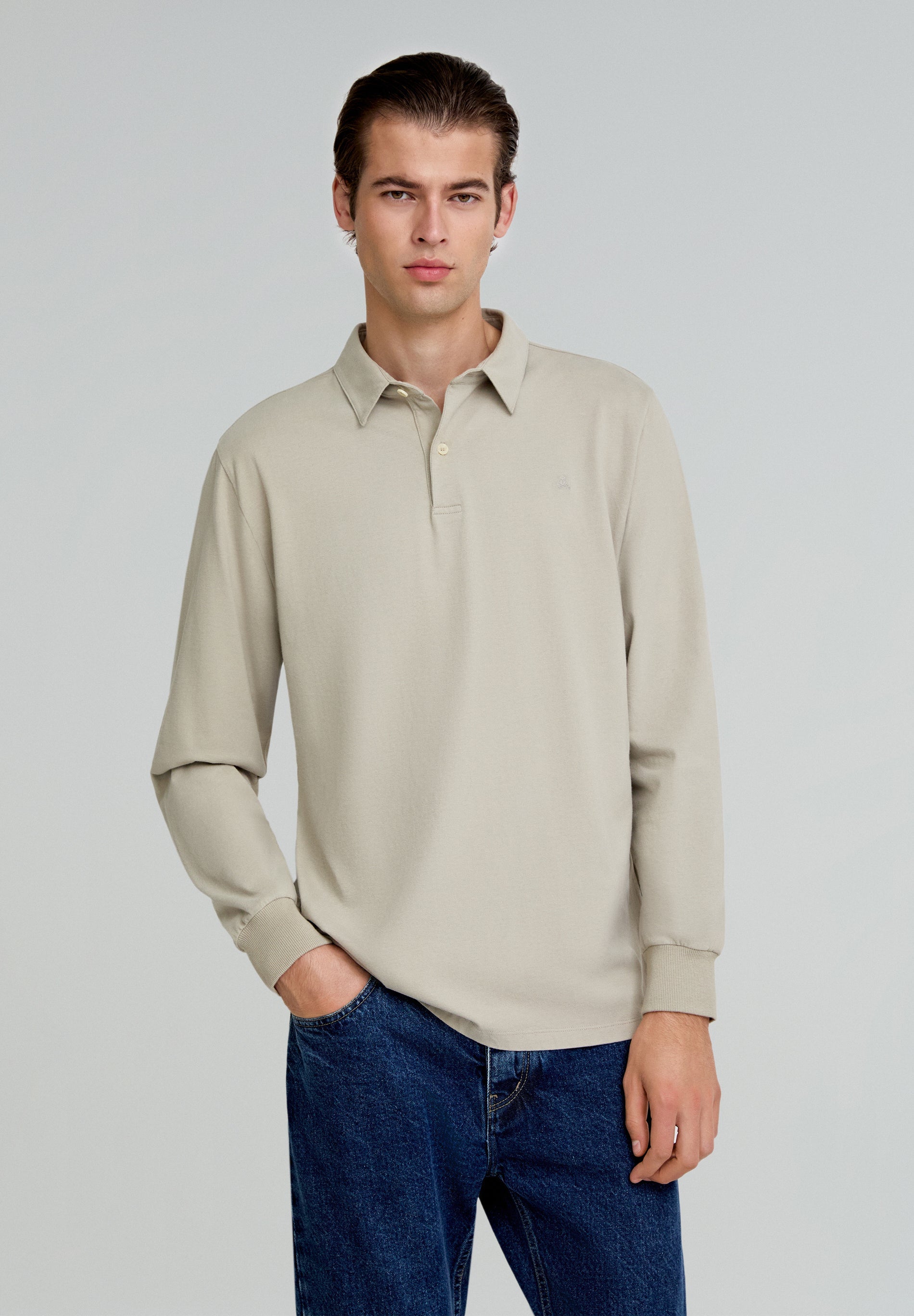 LONG SLEEVE POLO SHIRT