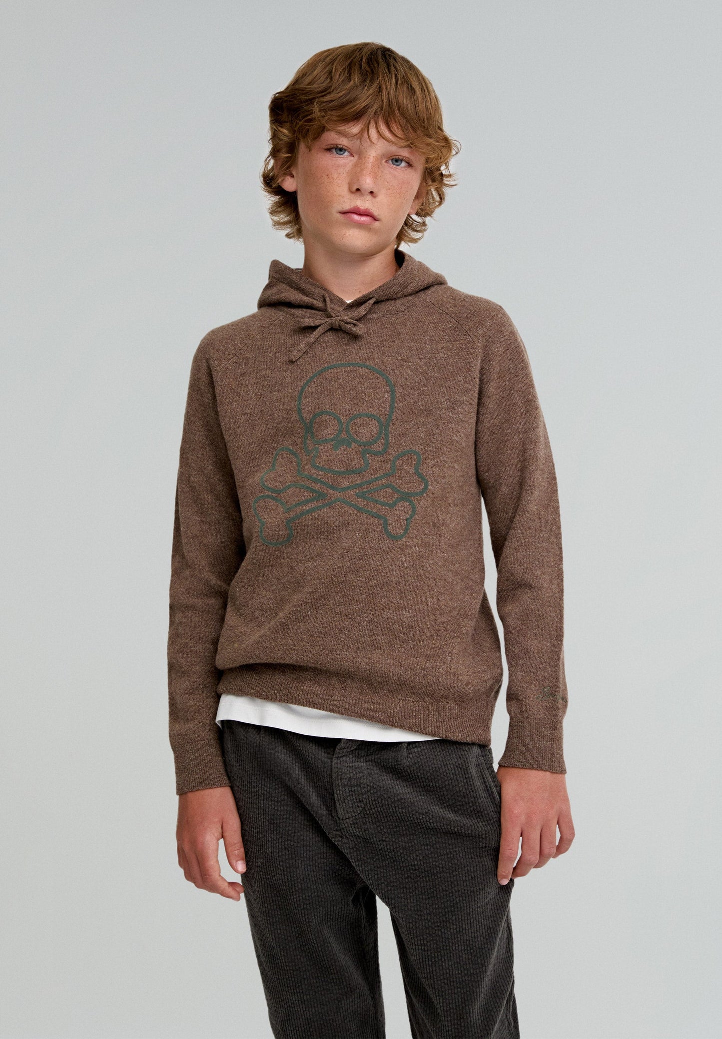 SKULL HOODIE TRICOT KIDS