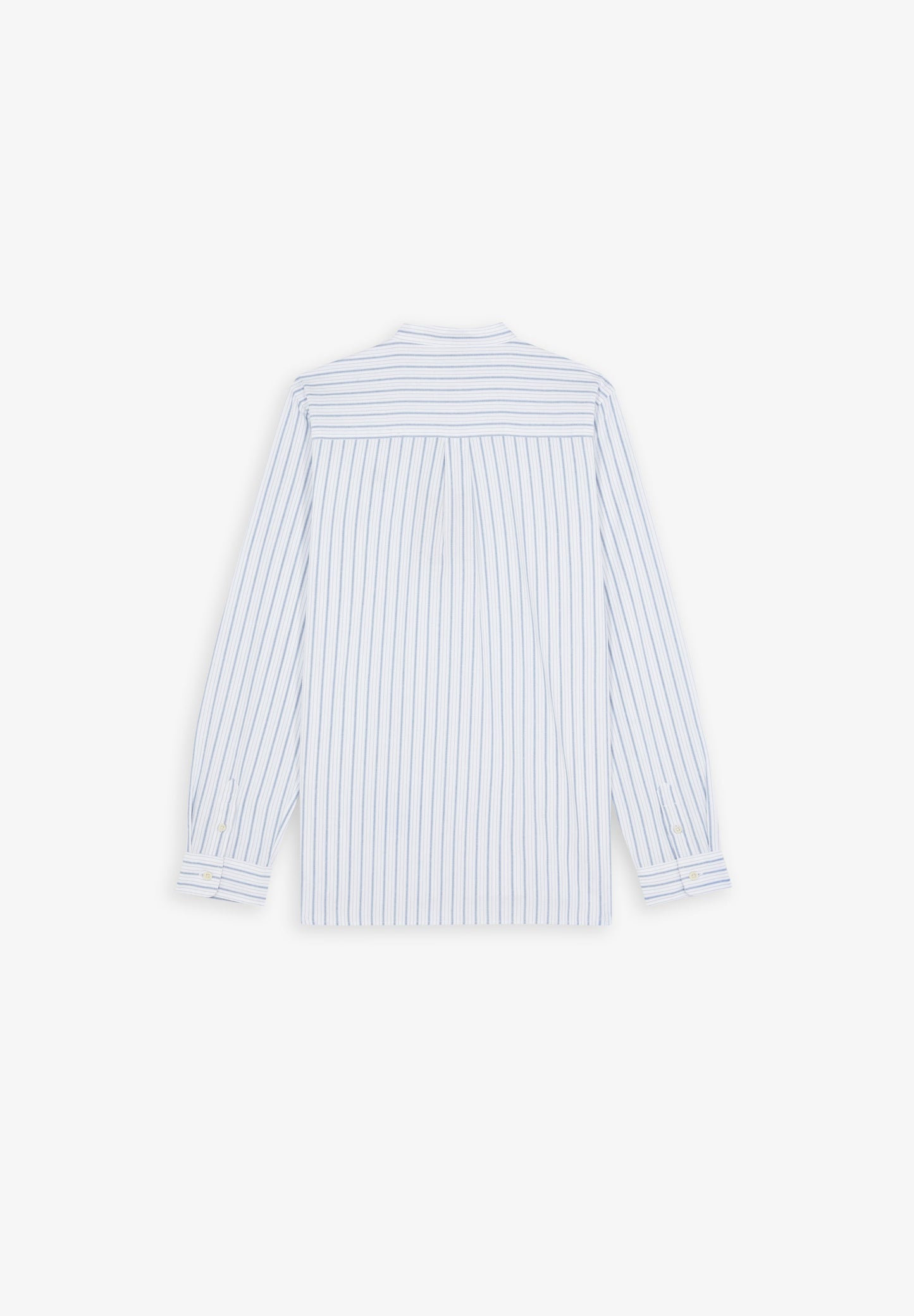 STRIPE SHIRT WITH STAND-UP COLLAR