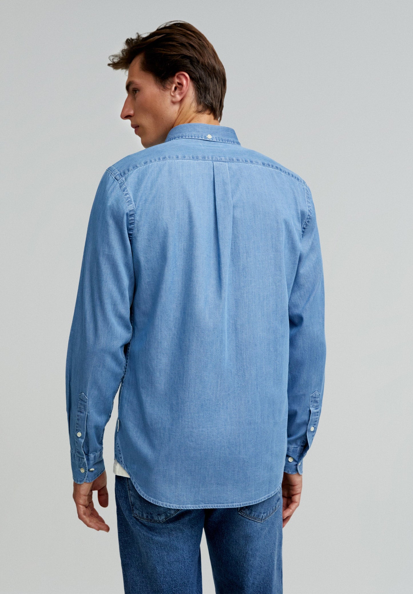 DENIM SHIRT WITH BUTTONS