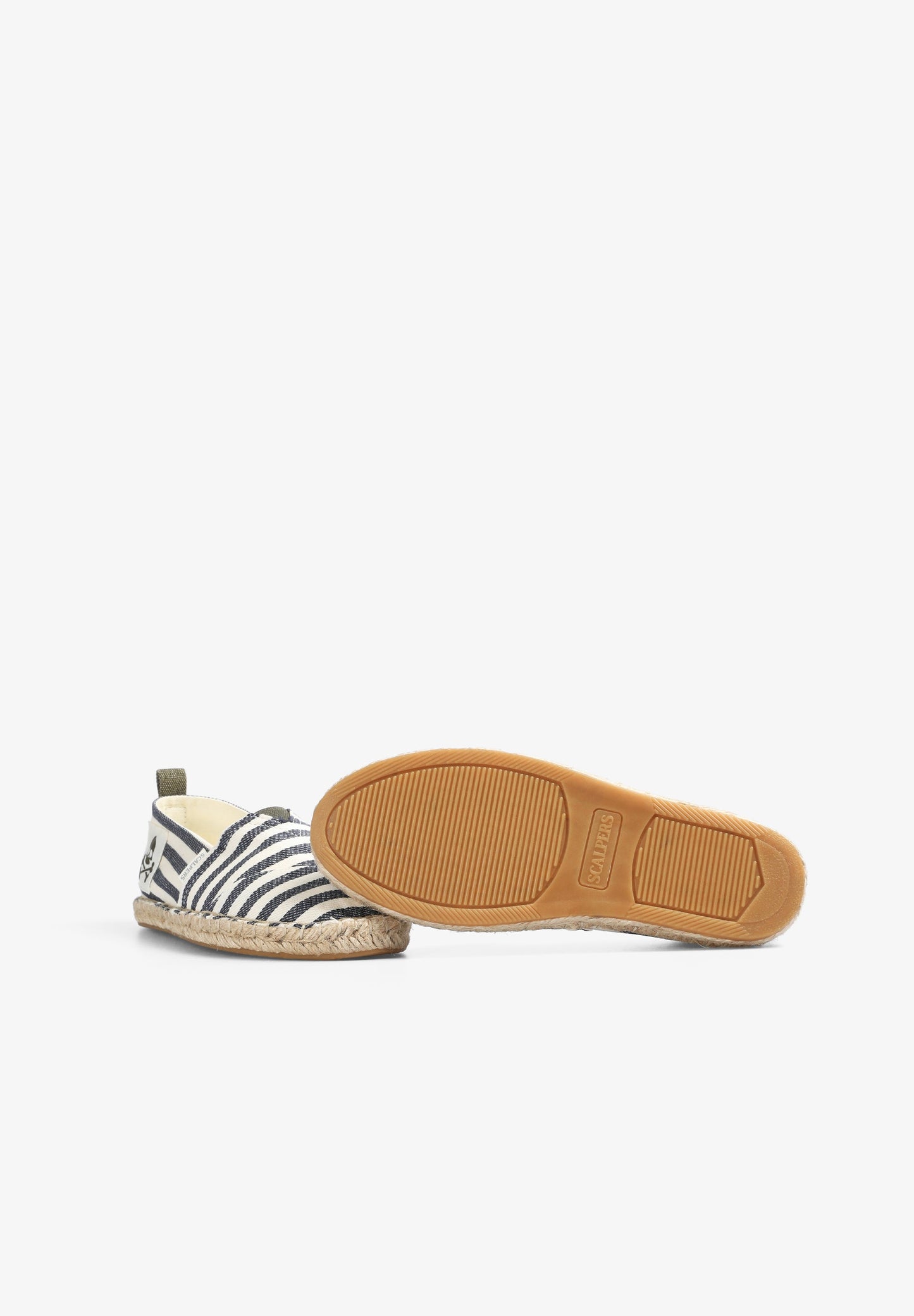 STRIPED ESPADRILLES WITH SKULL