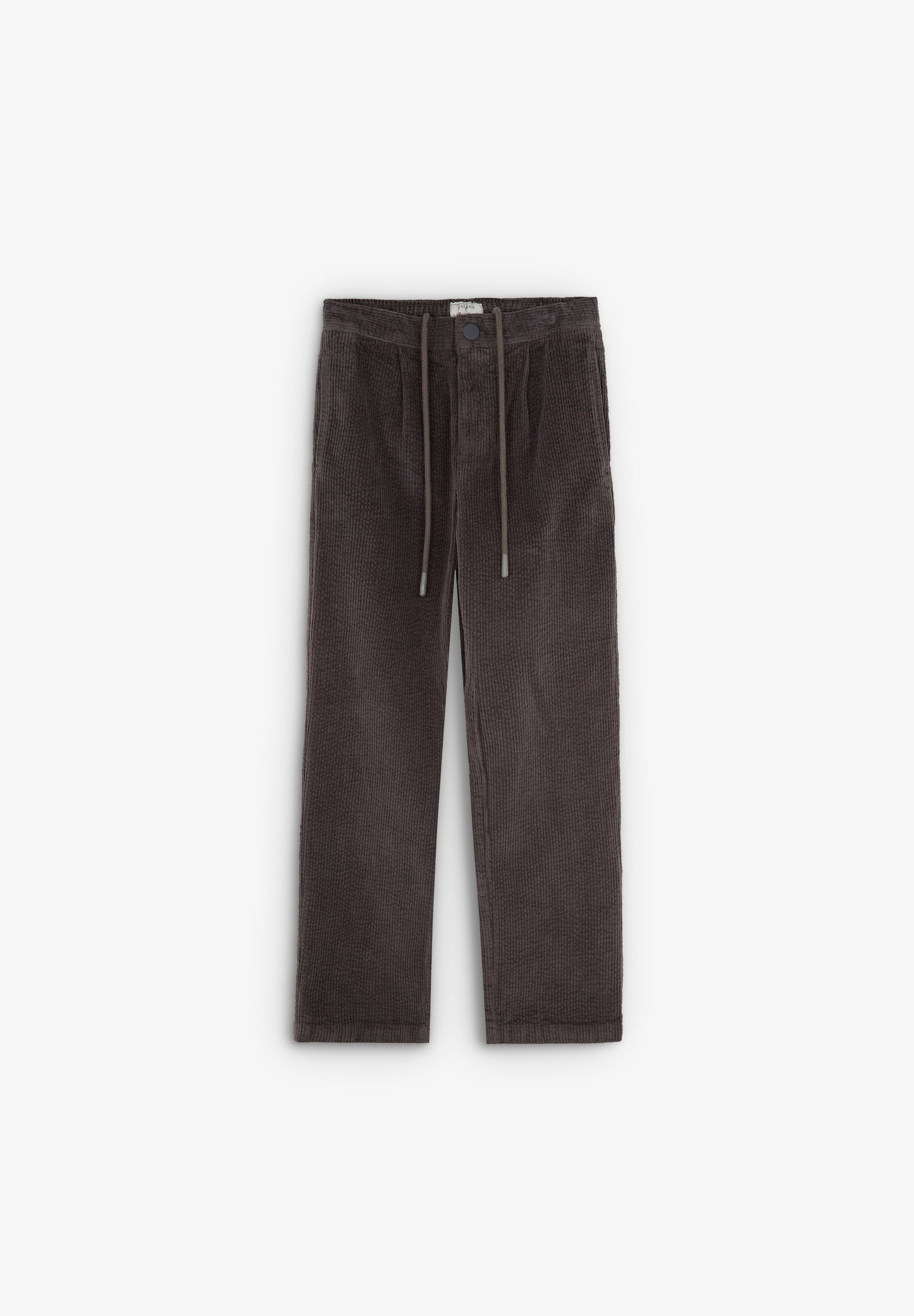 CORDUROY TROUSERS WITH ELASTICATED WAIST