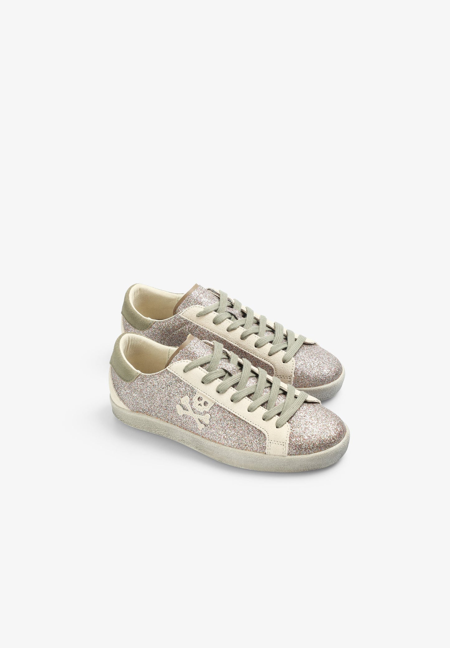 LOW TOP GLITTER SNEAKERS