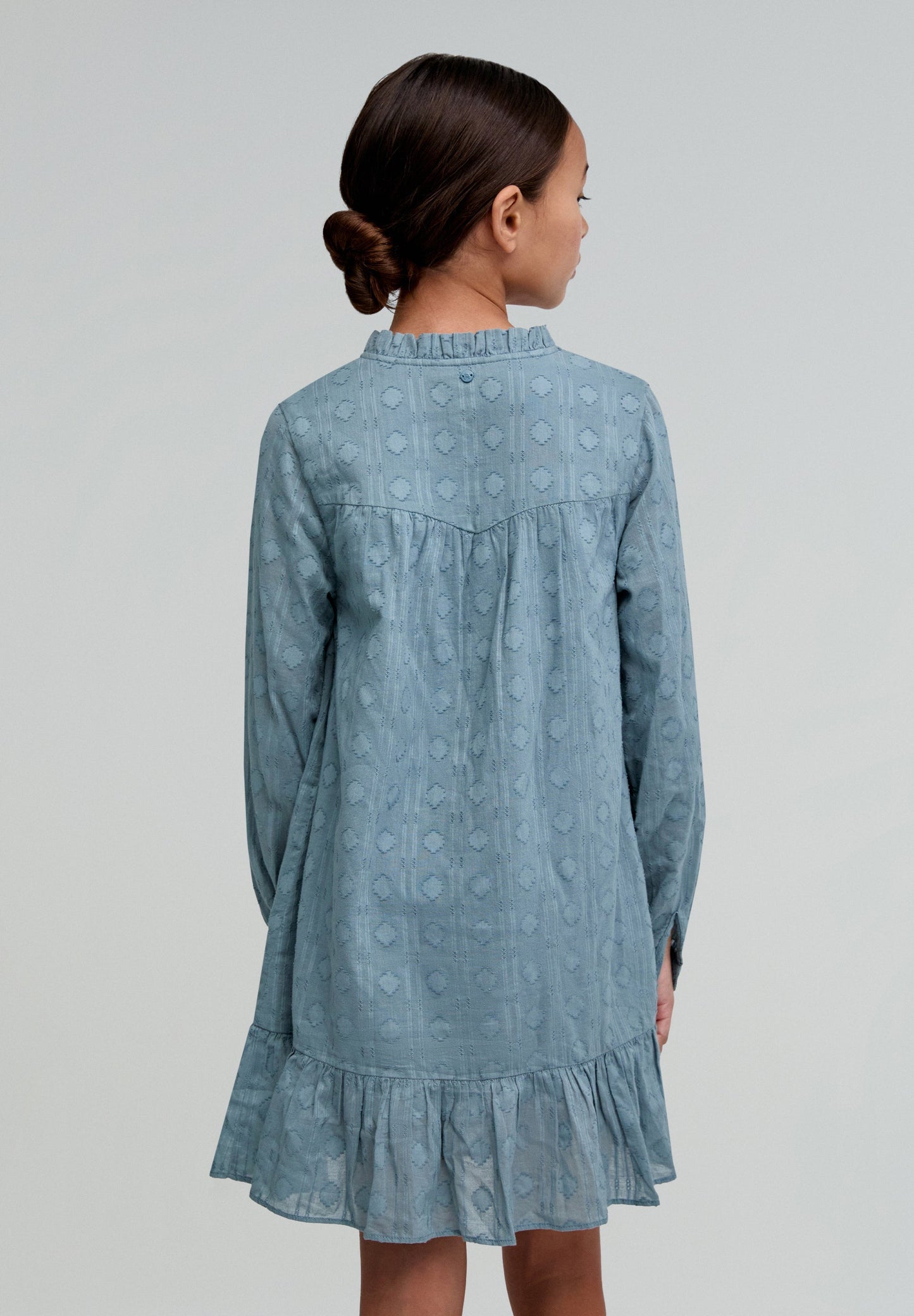 DRESS WITH RUFFLED HEM