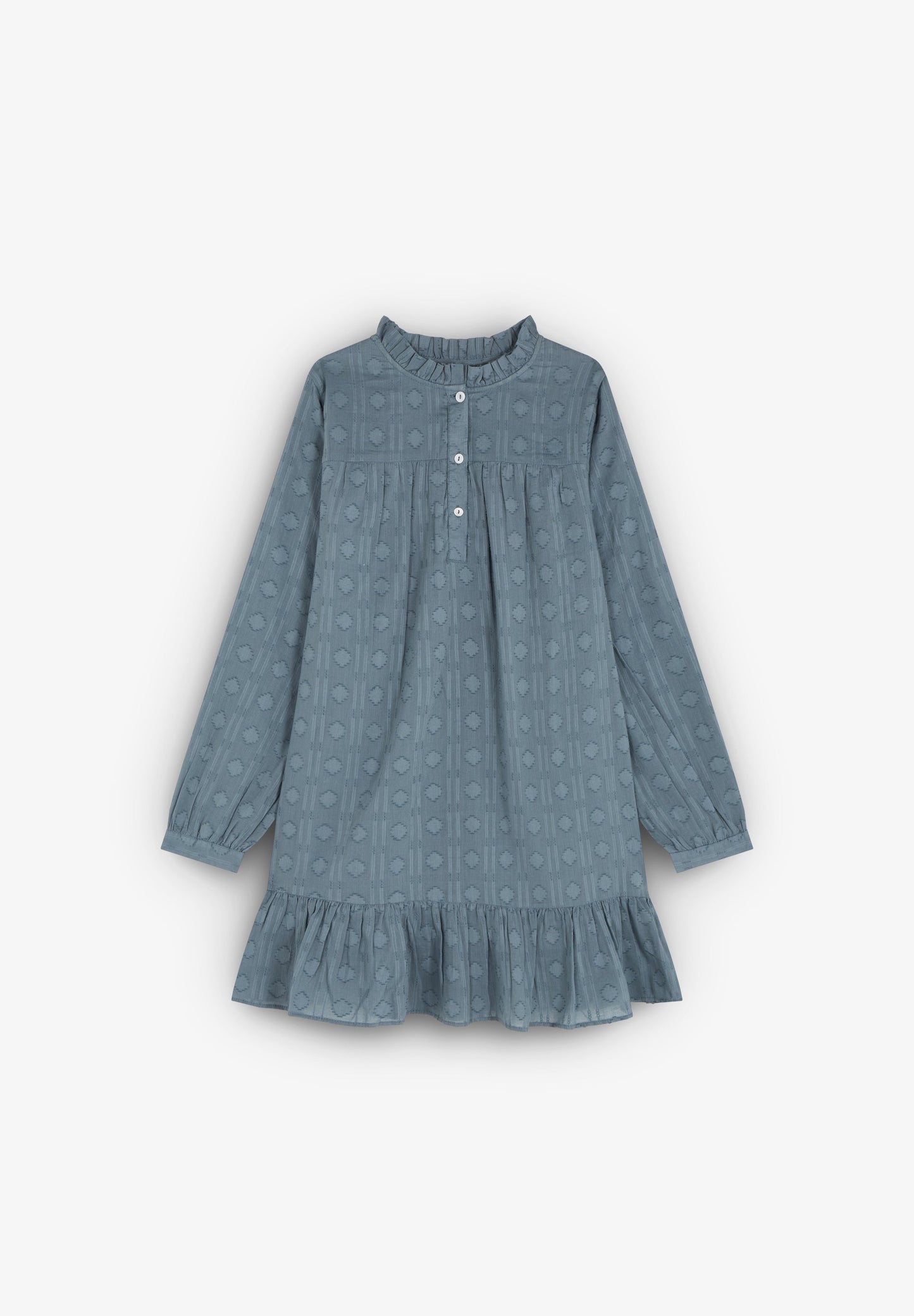 DRESS WITH RUFFLED HEM