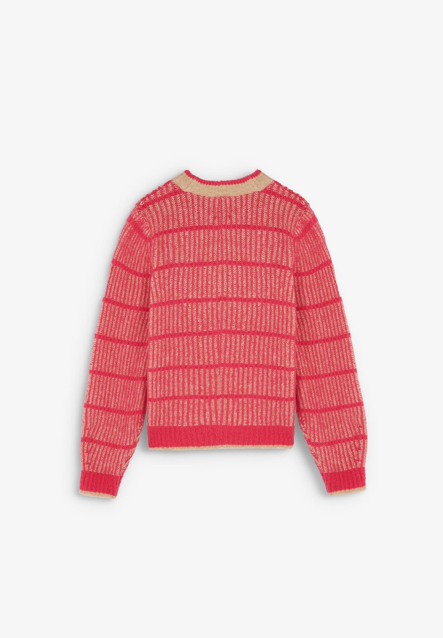 TWO-TONE STRIPE KNIT VEST