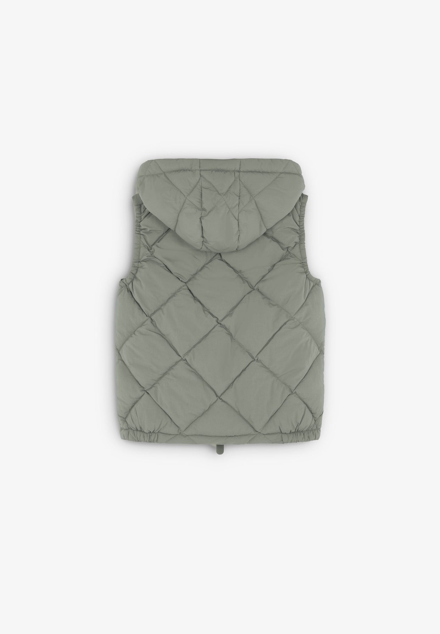 QUILTED GILET WITH HOOD