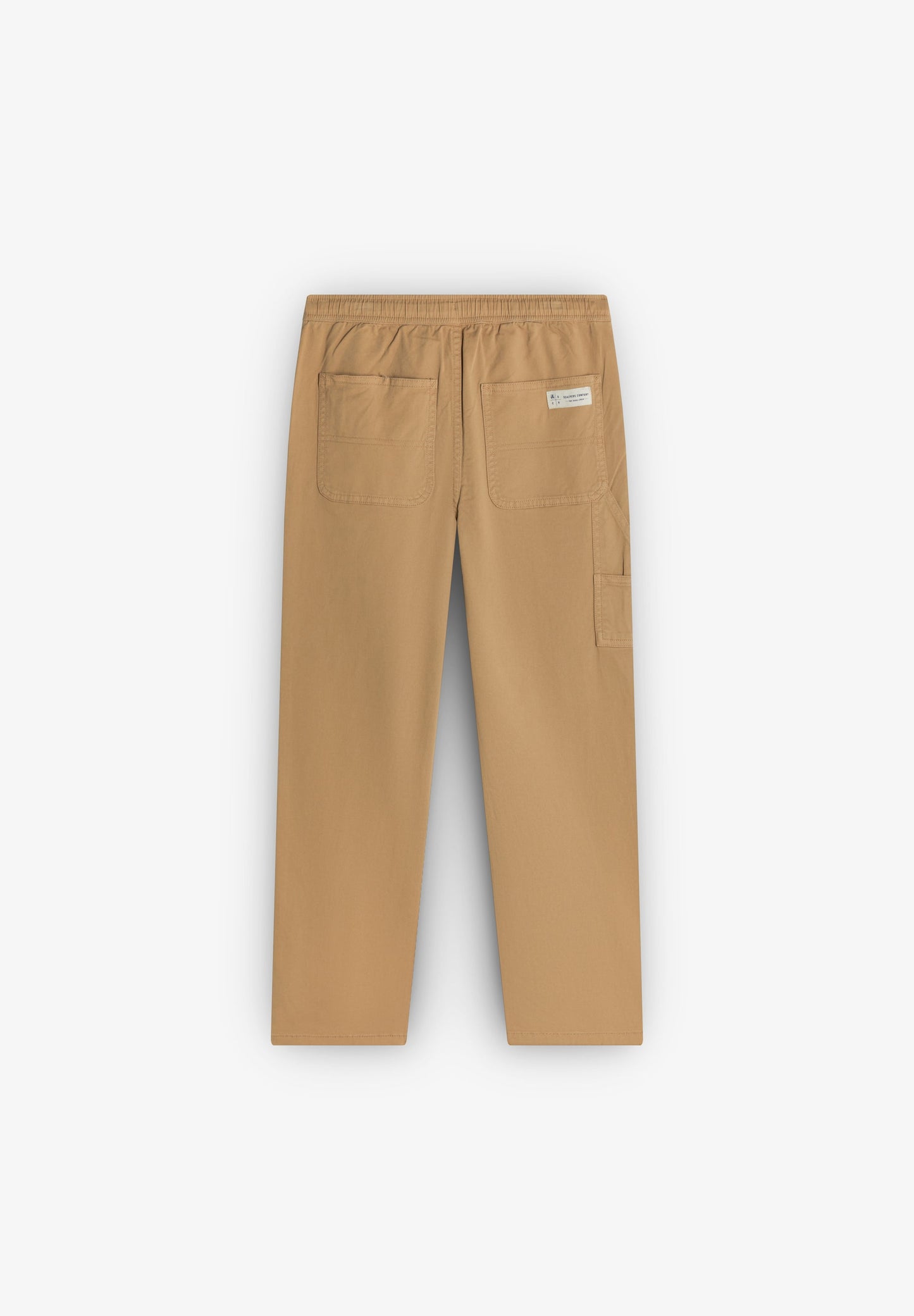 TROUSERS WITH TIE ELASTICATED TIE WAIST