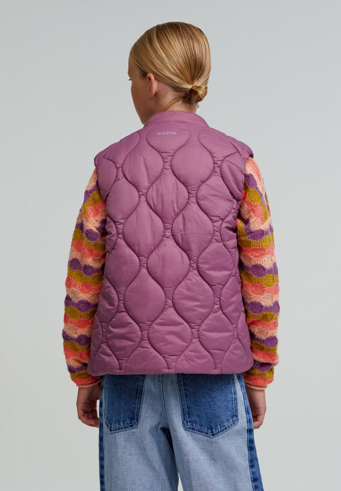 PUFFER VEST WITH SKULL