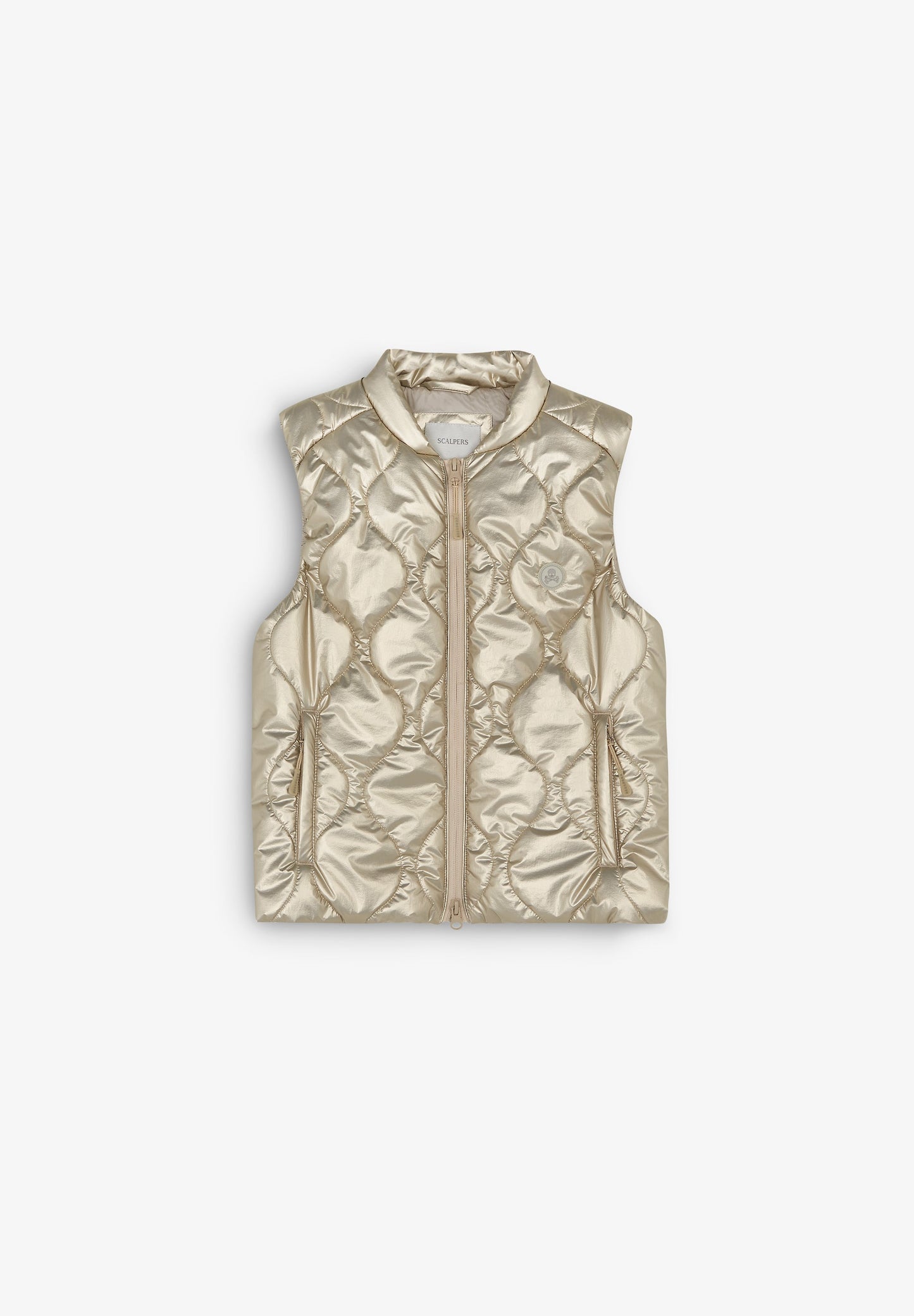 METALLIC PUFFER VEST