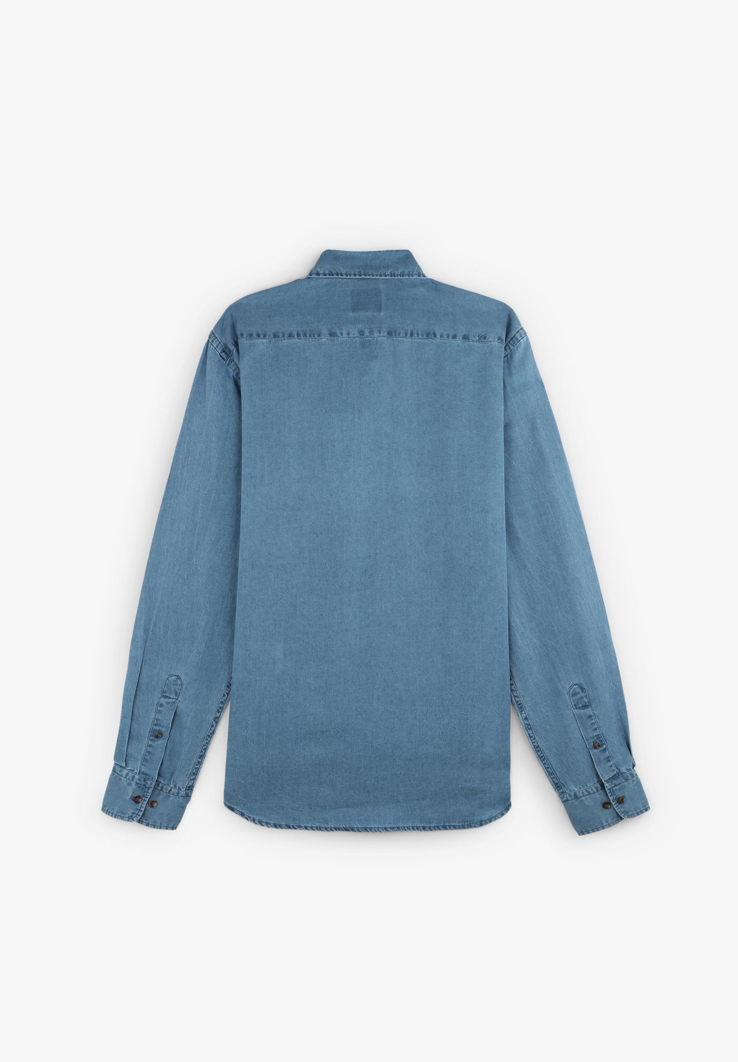 DENIM SHIRT WITH SKULL FLAP