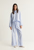 STRIPED PYJAMAS WITH CONTRAST TRIM