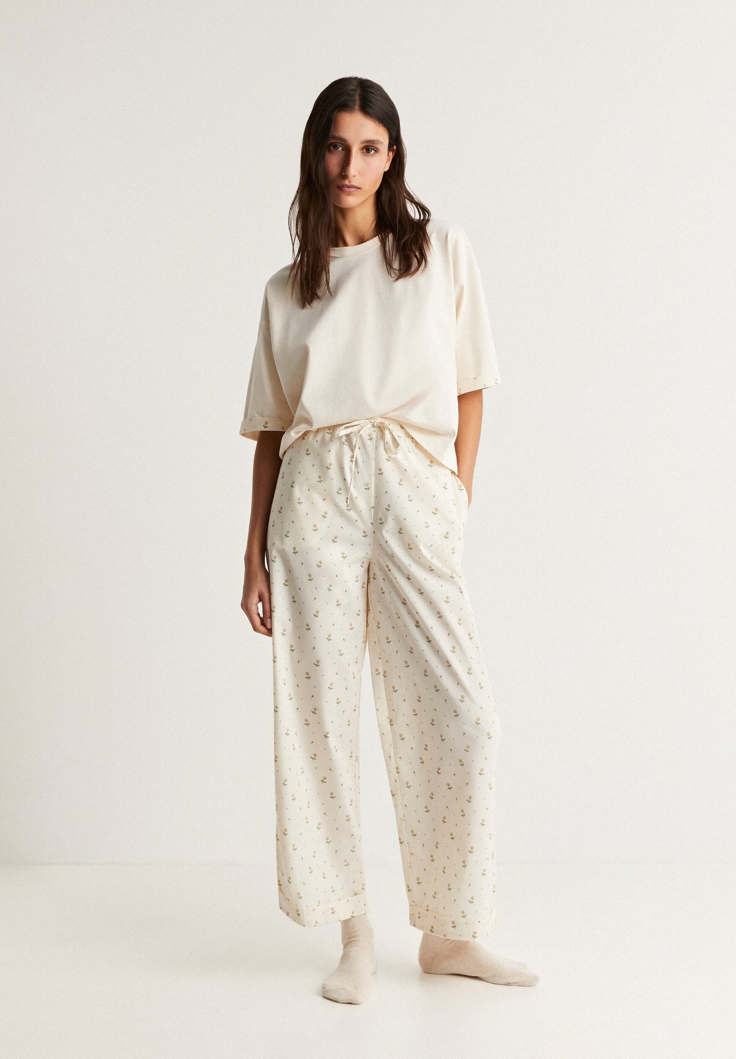 PYJAMAS WITH PRINTED DETAILS