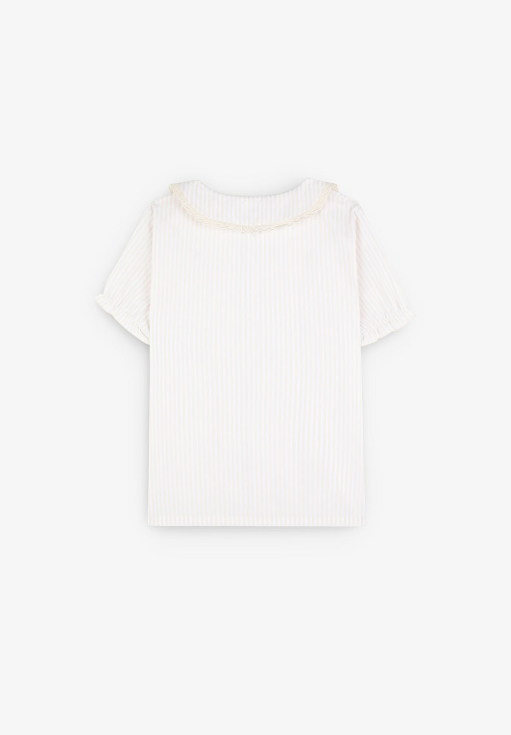 PIJAMA RAYAS CUELLO TIRA BORDADA - Scalpers