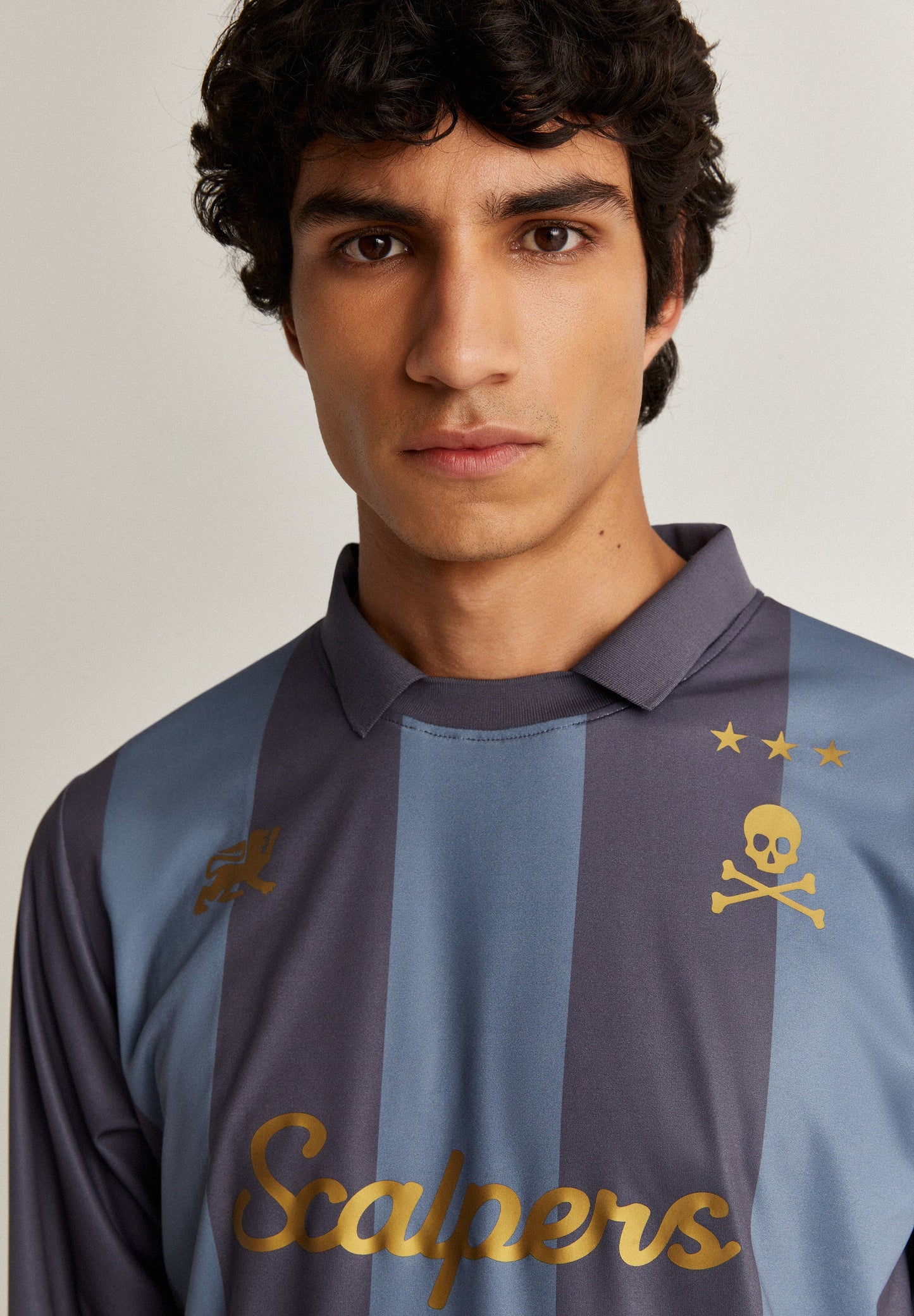 ADRENALINE STRIPED LONG SLEEVE TECHNICAL POLO SHIRT