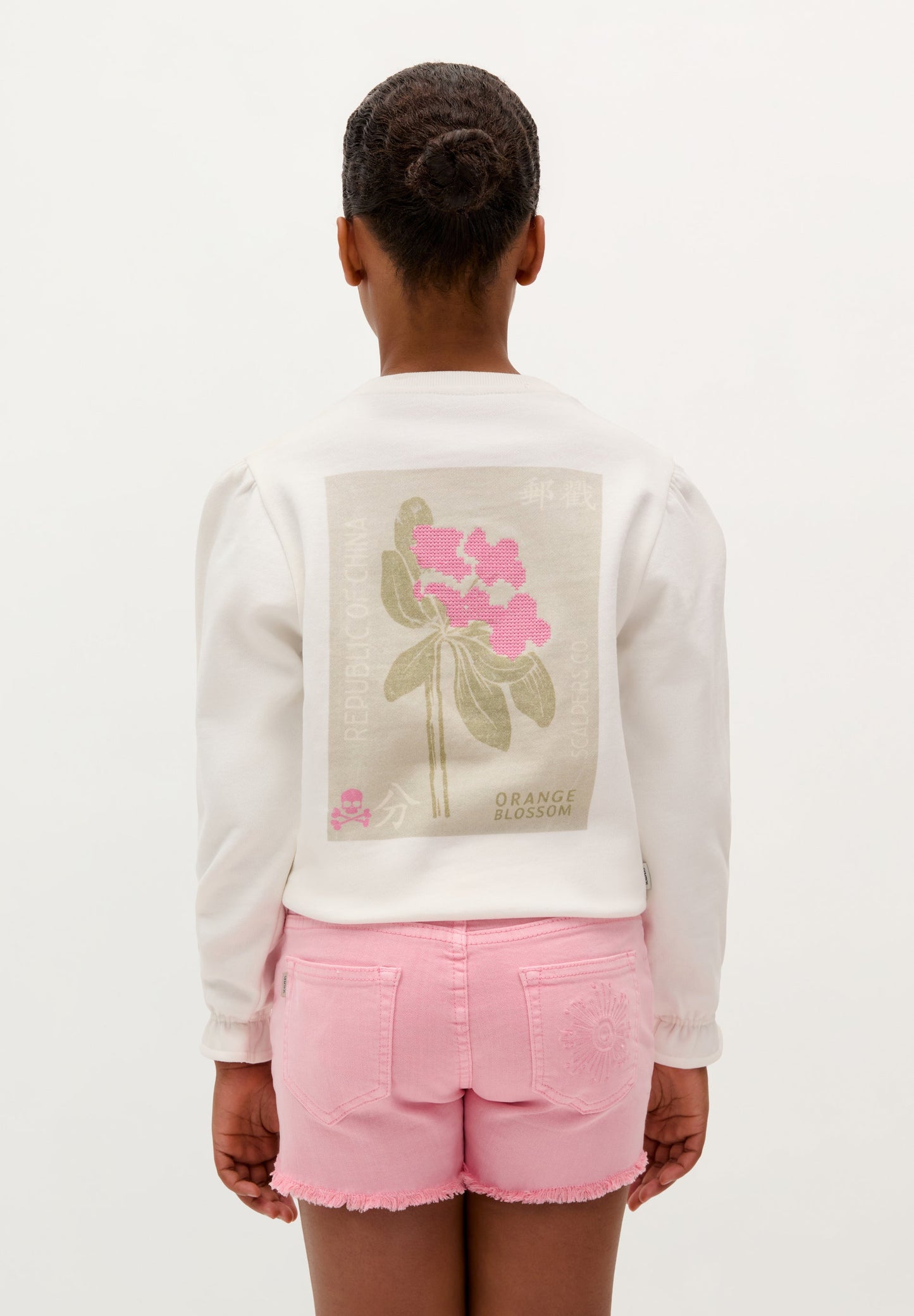 EMBROIDERED PRINT SWEATSHIRT