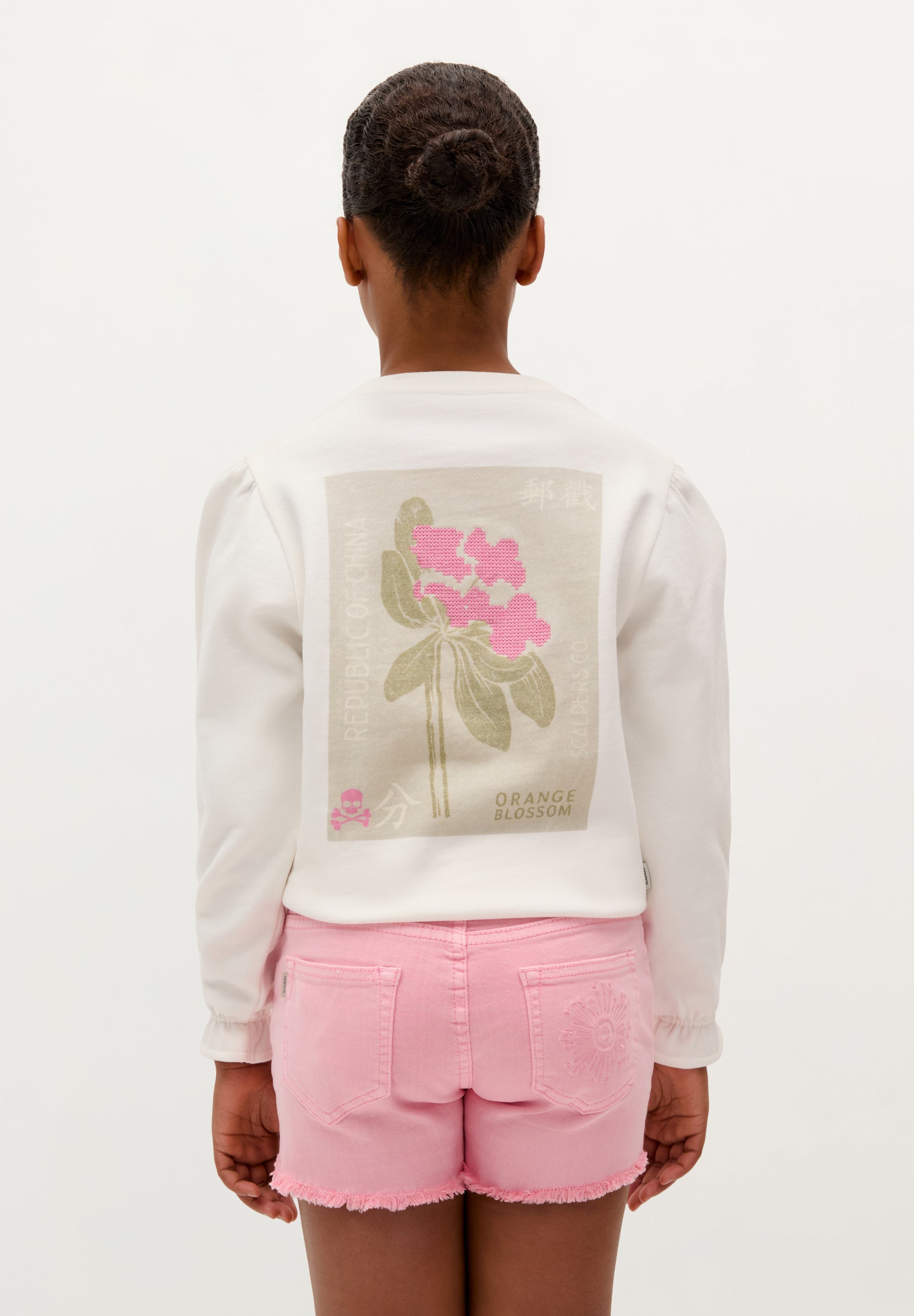 EMBROIDERED PRINT SWEATSHIRT