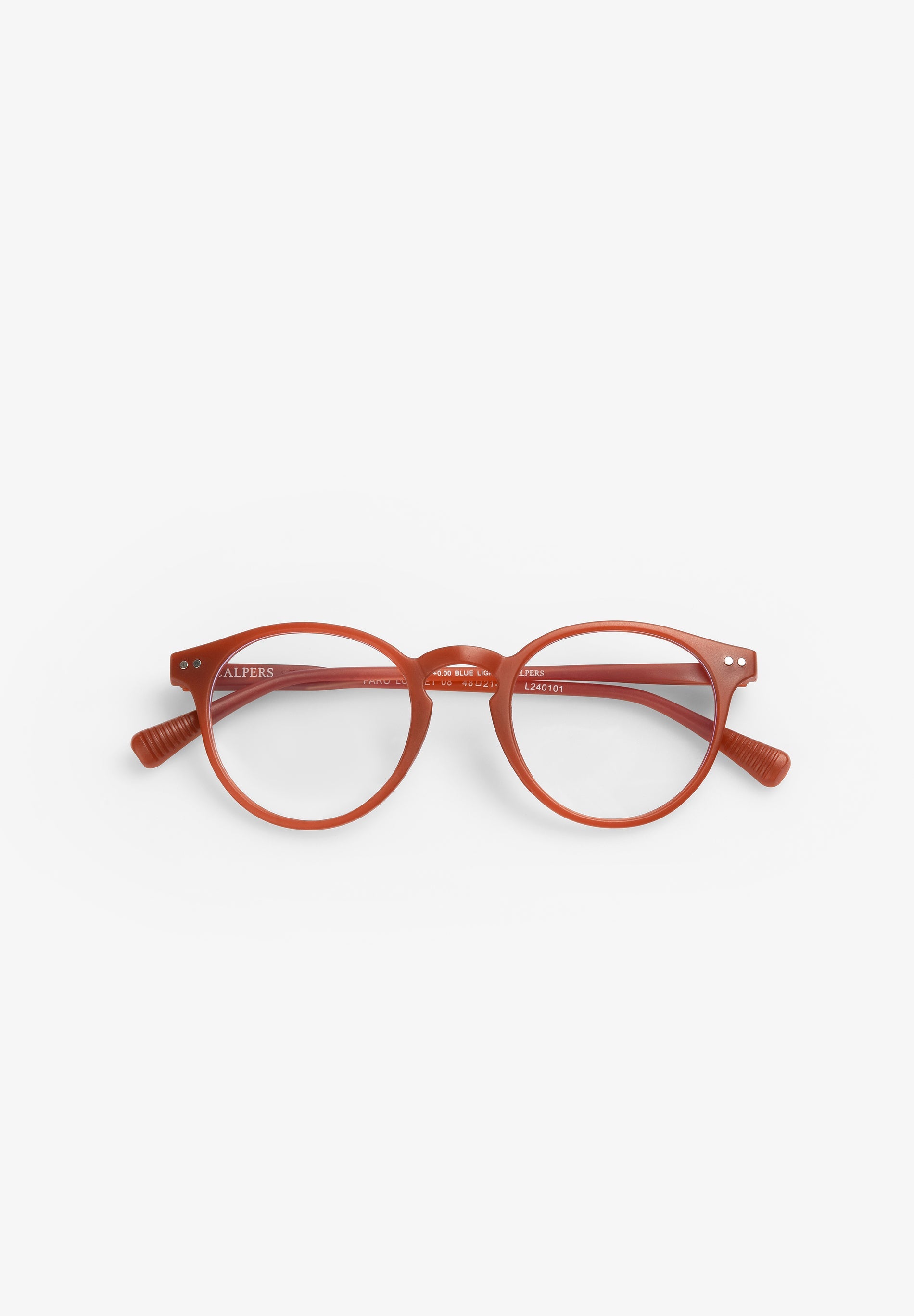 ROUND ACETATE LOGO GLASSES