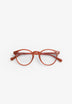 ROUND ACETATE LOGO GLASSES