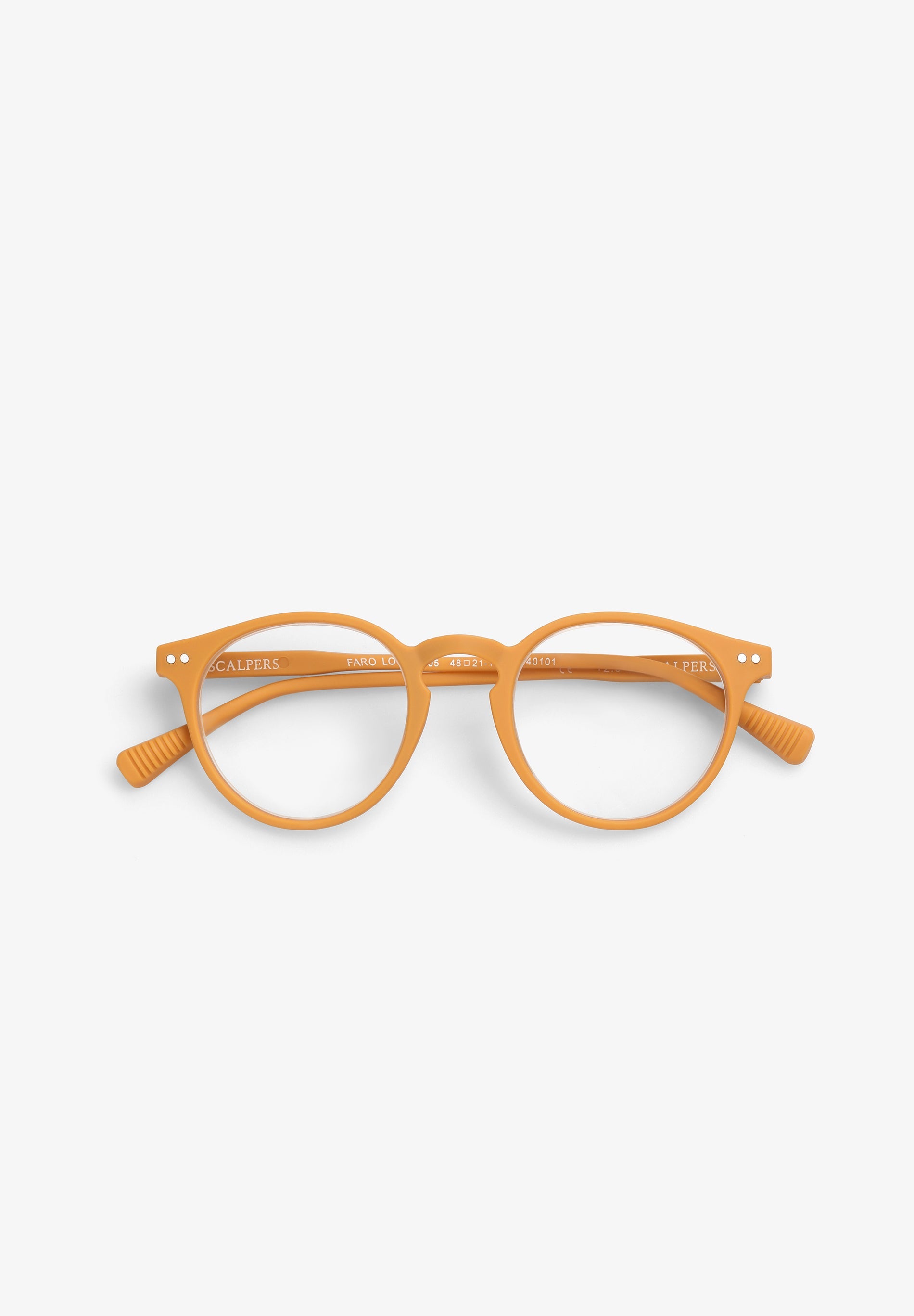 ROUND ACETATE LOGO GLASSES