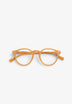 ROUND ACETATE LOGO GLASSES