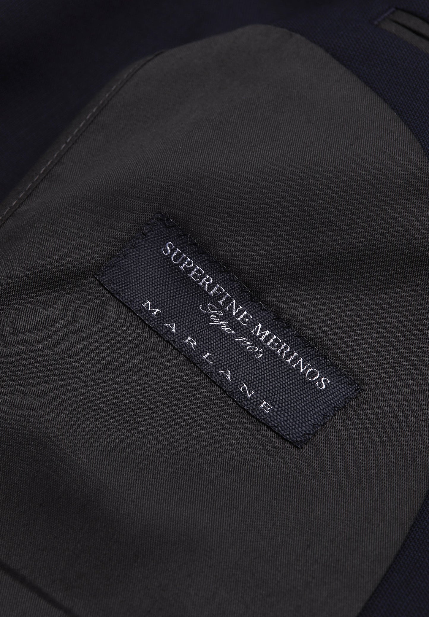 NAVY BLUE WOOL TEXTURED SUIT