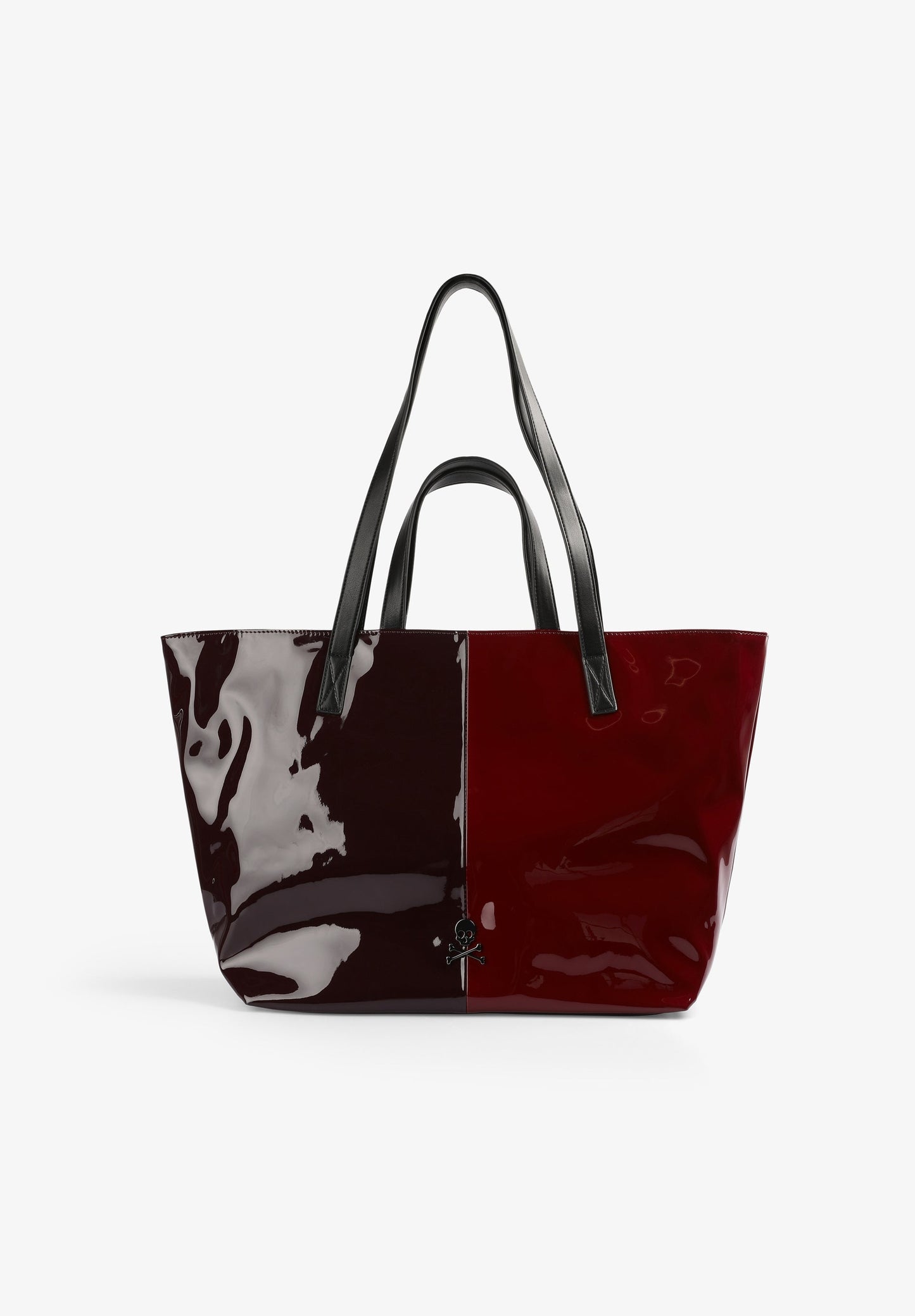 PATENT LEATHER TOTE BAG