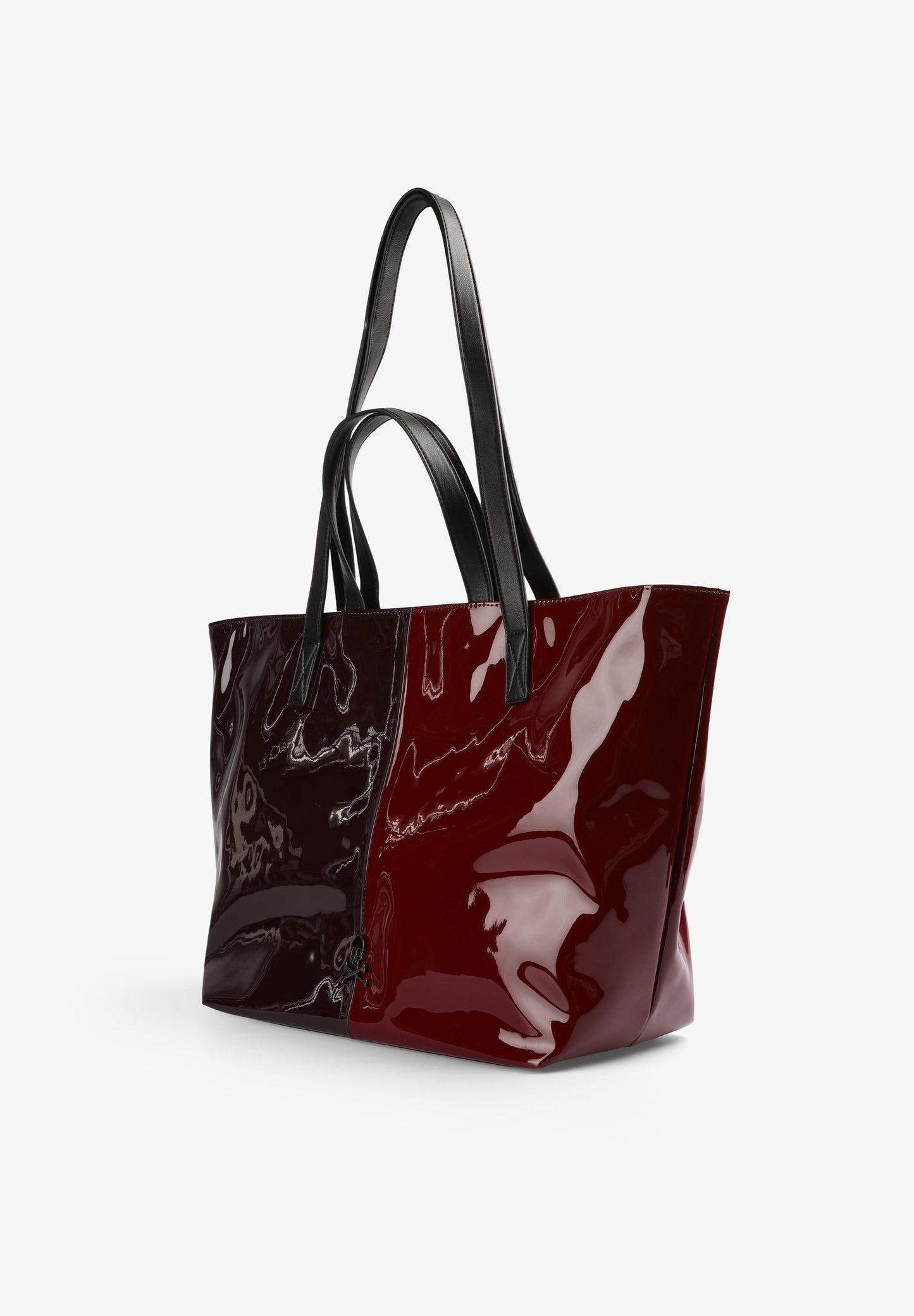 PATENT LEATHER TOTE BAG