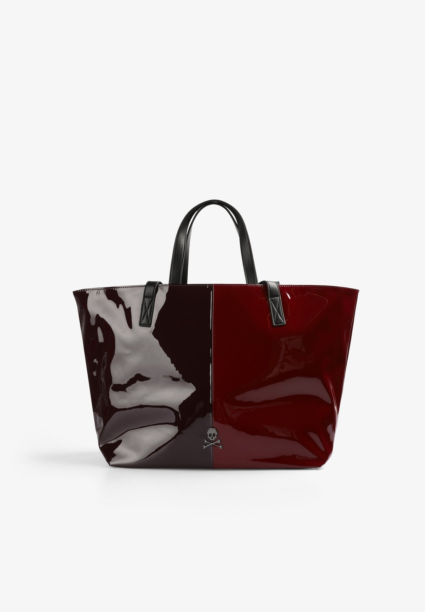 PATENT LEATHER TOTE BAG